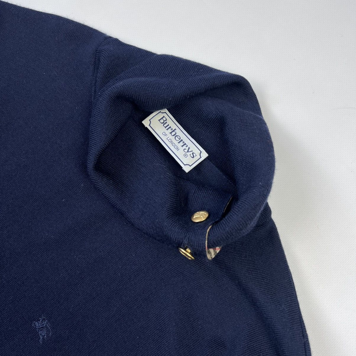 Burberry × Vintage Burberrys vintage merino wool roll neck nova check Size L / US 10 / IT 46 - 4 Thumbnail