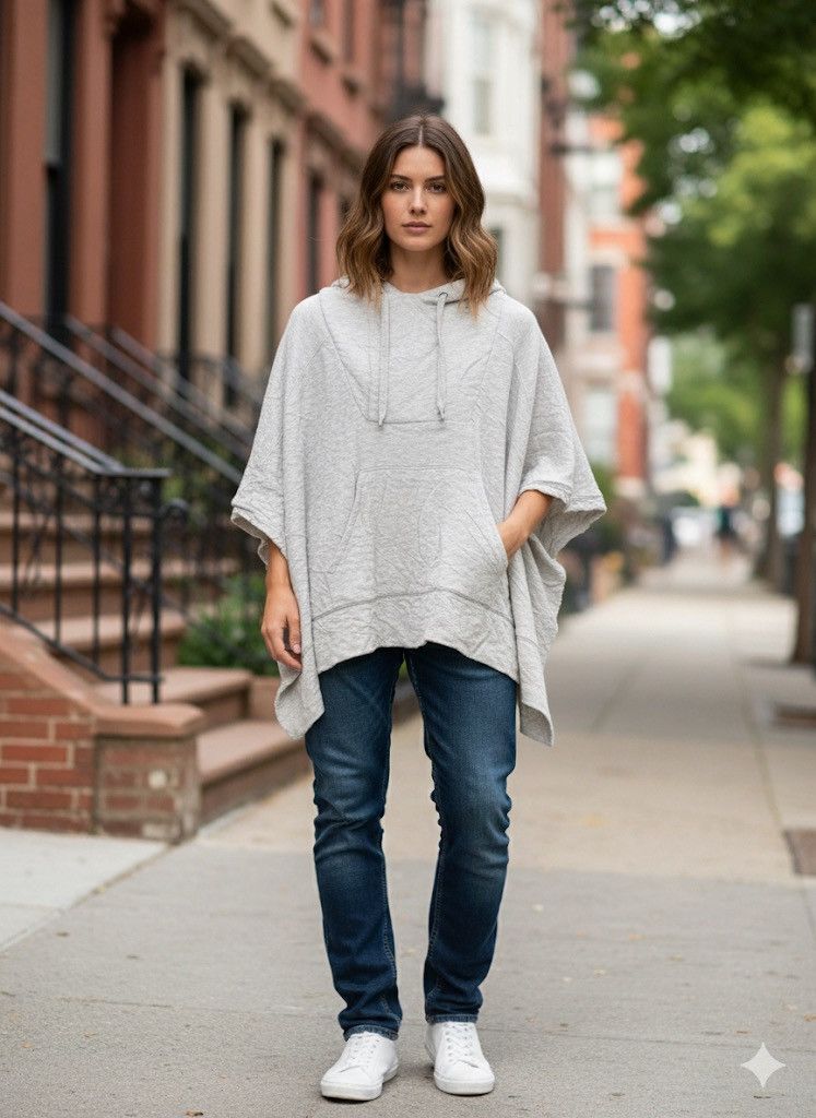 Alexander Wang T by Alexander Wang Poncho Hoodie Size S / US 4 / IT 40 - 15 Thumbnail