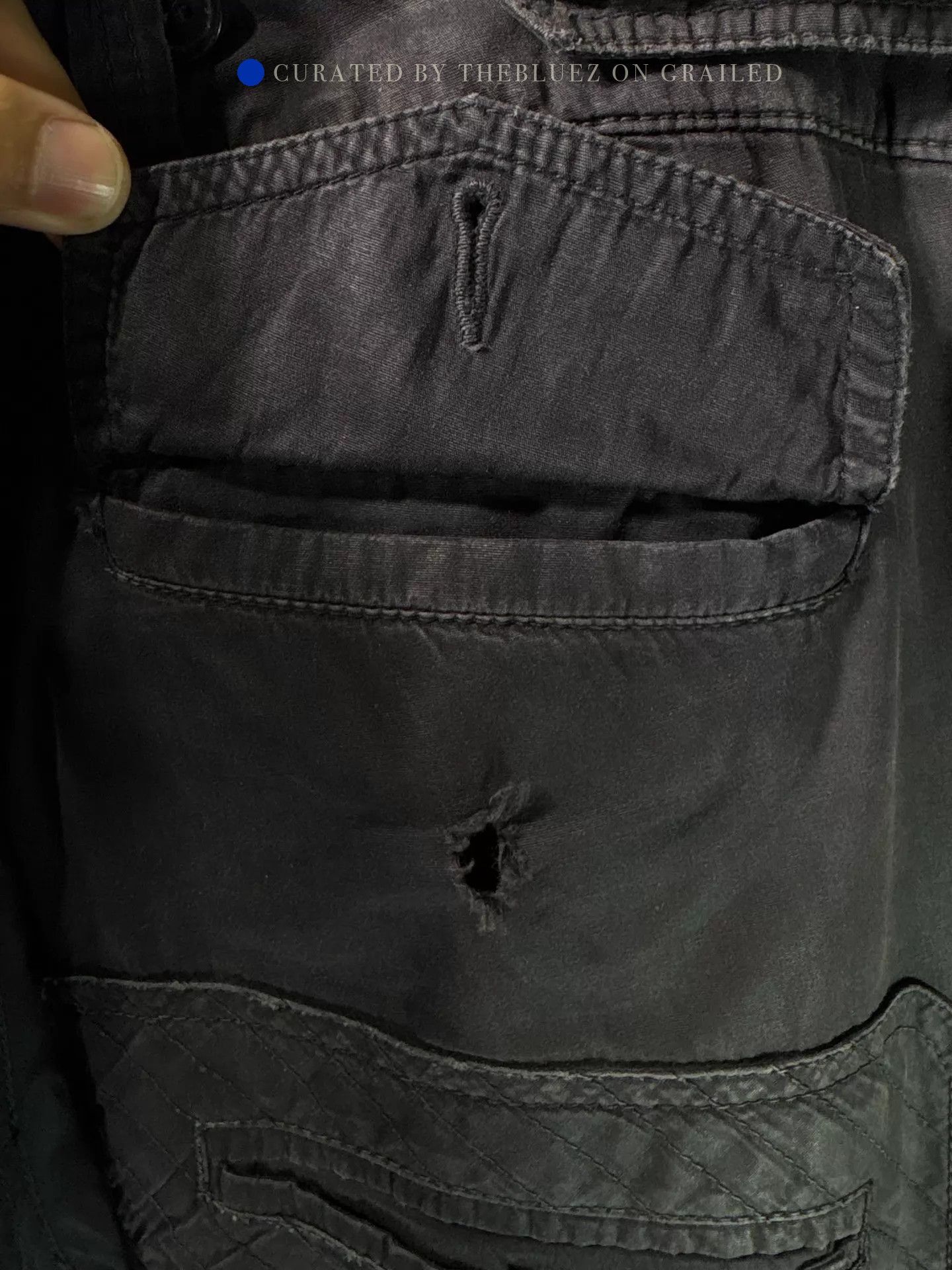 Dolce & Gabbana Unique Black Cargo Pants with Tie-up Detail Size US 28 / EU 44 - 1 Preview