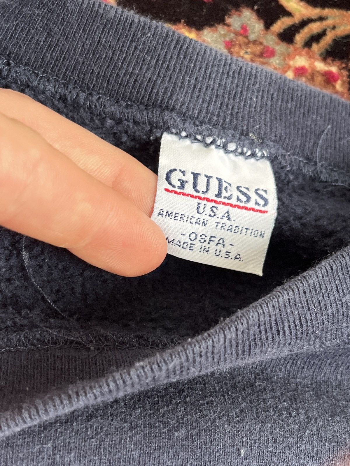 Guess Vintage USA Star Design Guess Embroidered Crewneck Rare S Size US S / EU 44-46 / 1 - 5 Thumbnail