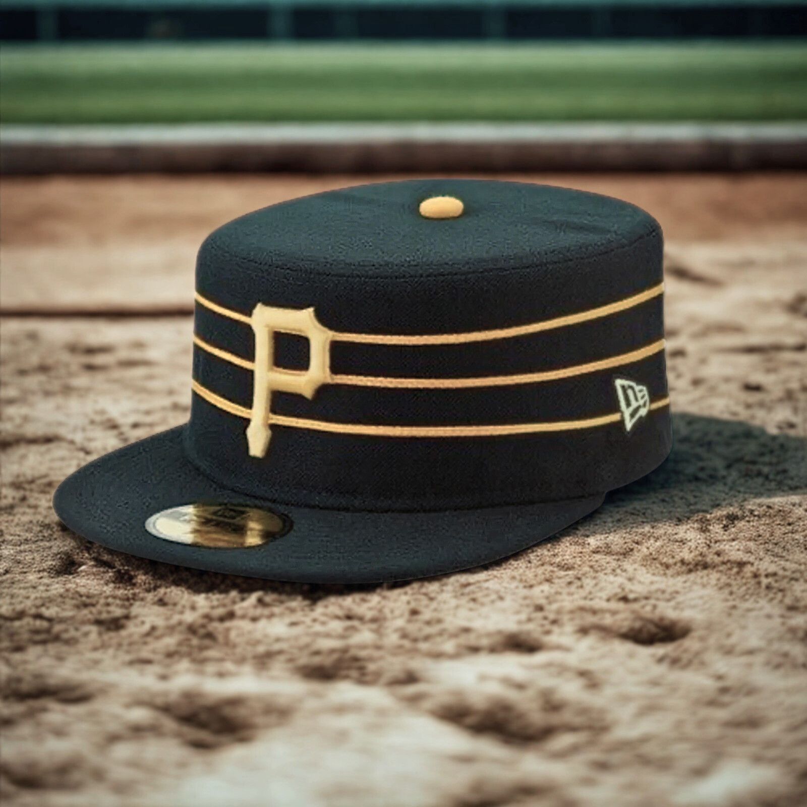 New Era Pittsburgh Pirates New Era Pillbox Stripe Hat MLB Sz 6 3/8 Size ONE SIZE - 9 Thumbnail