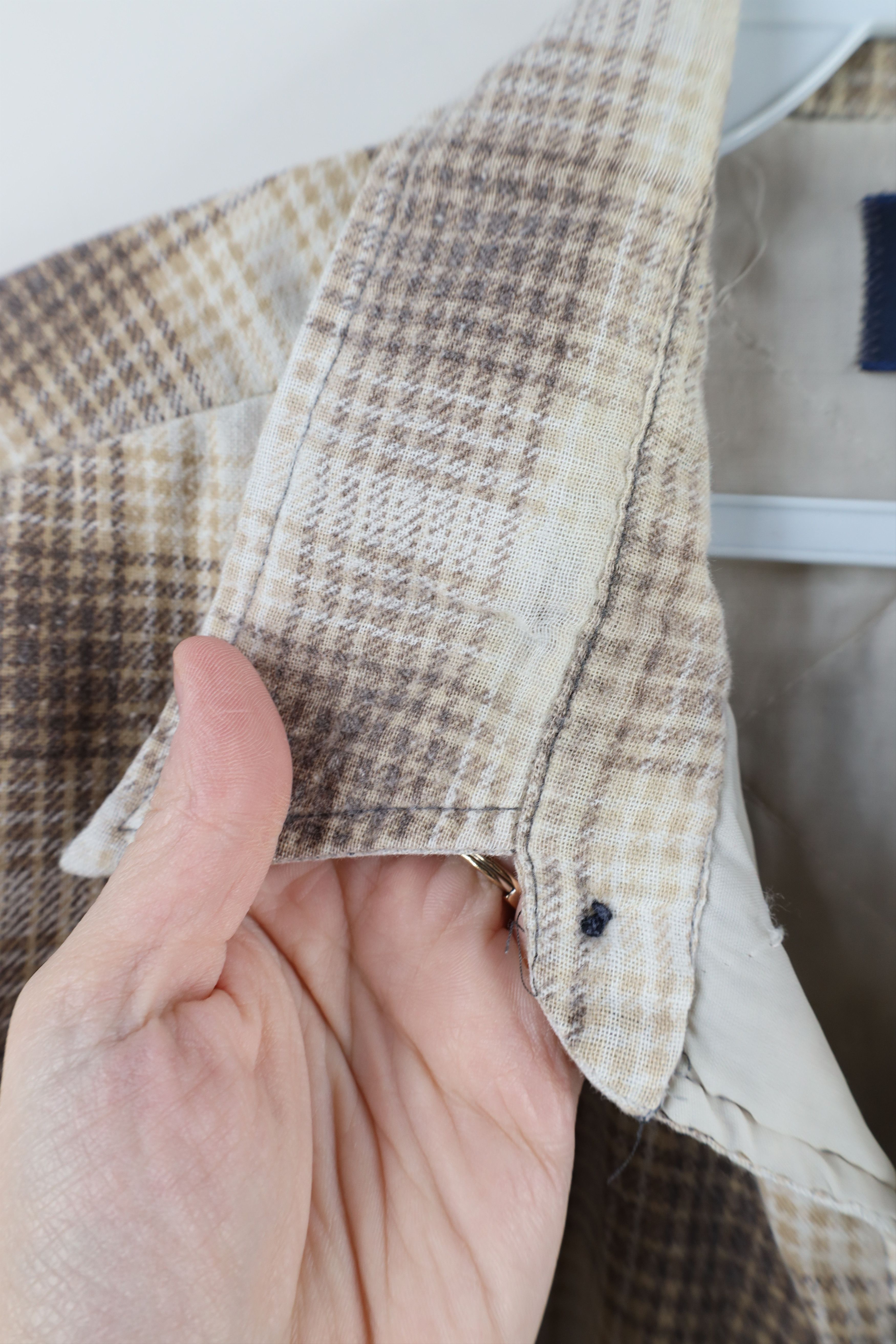 Vintage Vintage 70s Streetwear Flannel Shirt Jacket Plaid USA Size US XL / EU 56 / 4 - 9 Thumbnail
