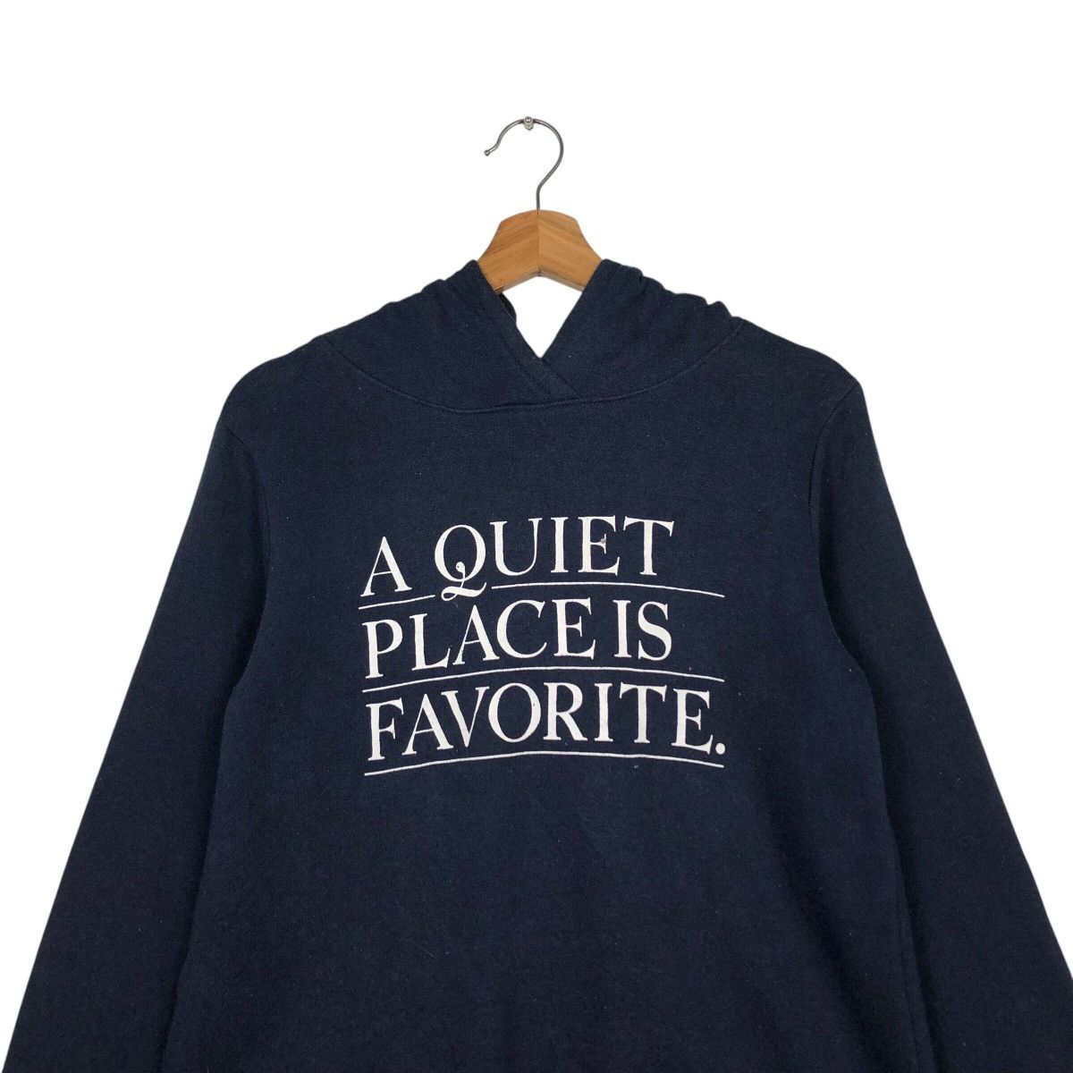 Japanese Brand 📌A Quite Place Is Favorite Hoodie Big Logo Design Size US M / EU 48-50 / 2 - 14 Thumbnail