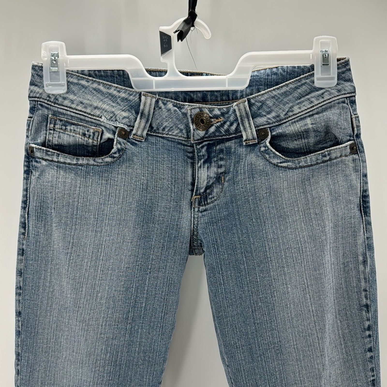 Guess Vintage Guess super low rise flare Y2K stretch jeans size 28 Size 28" / US 6 / IT 42 - 3 Thumbnail