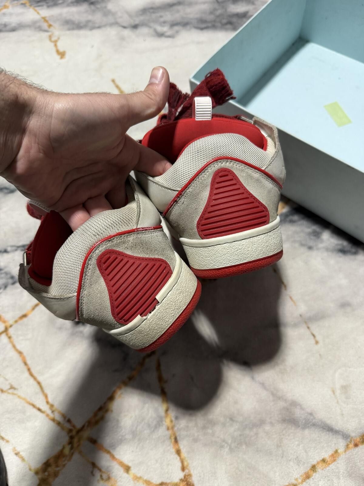 Lanvin Lanvin Curb White Red - Sz 10Us Size US 10 / EU 43 - 6 Thumbnail