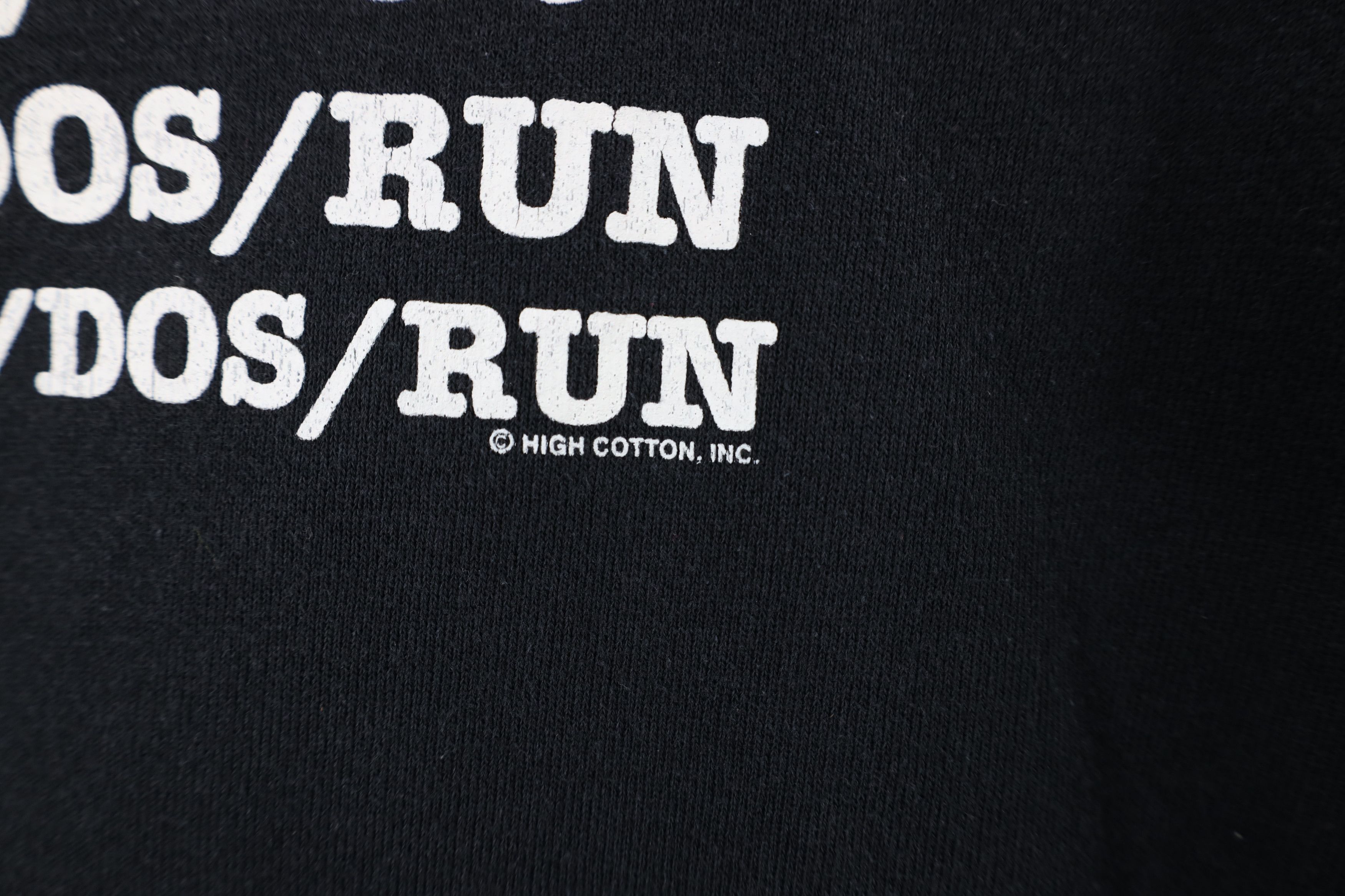 Vintage Vintage 90s Computer Nerd C Dos Run Sweatshirt Black USA Size US L / EU 52-54 / 3 - 5 Thumbnail