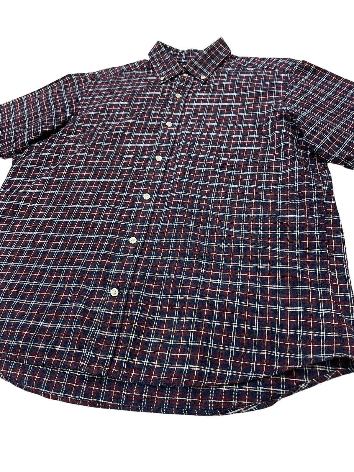 Flannel × Japanese Brand × Lands' End Vintage Land’s End Travis Scott Style Tartan Plaid Flannel Size US L / EU 52-54 / 3 - 4 Thumbnail