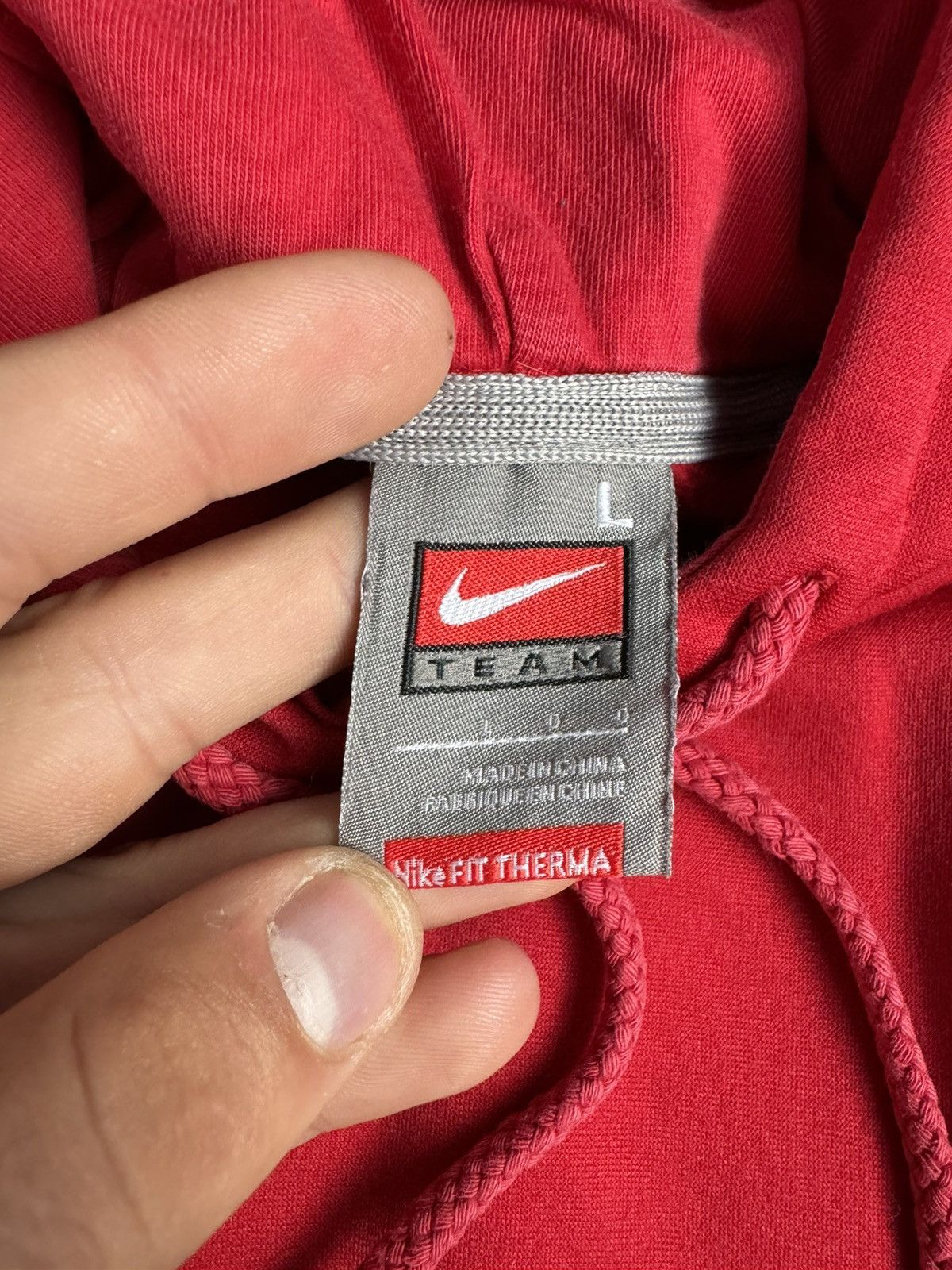 Nike × Vintage Vintage Nike Logo USA Ohio State central swoosh hoodie Size US L / EU 52-54 / 3 - 6 Thumbnail