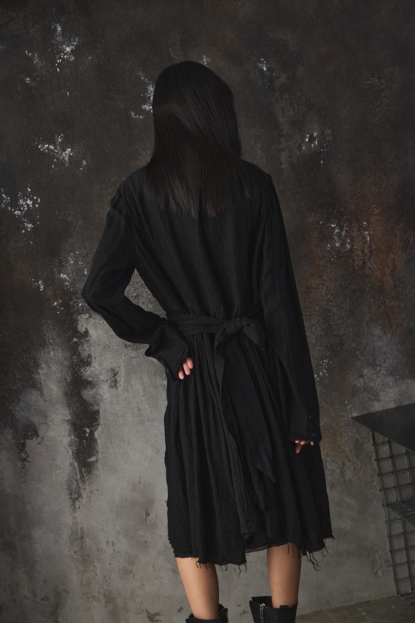 Aleksandr Manamis Aleksandr Manamïs Distressed Raw-Edge Shirt Dress Size US M / EU 48-50 / 2 - 6 Thumbnail