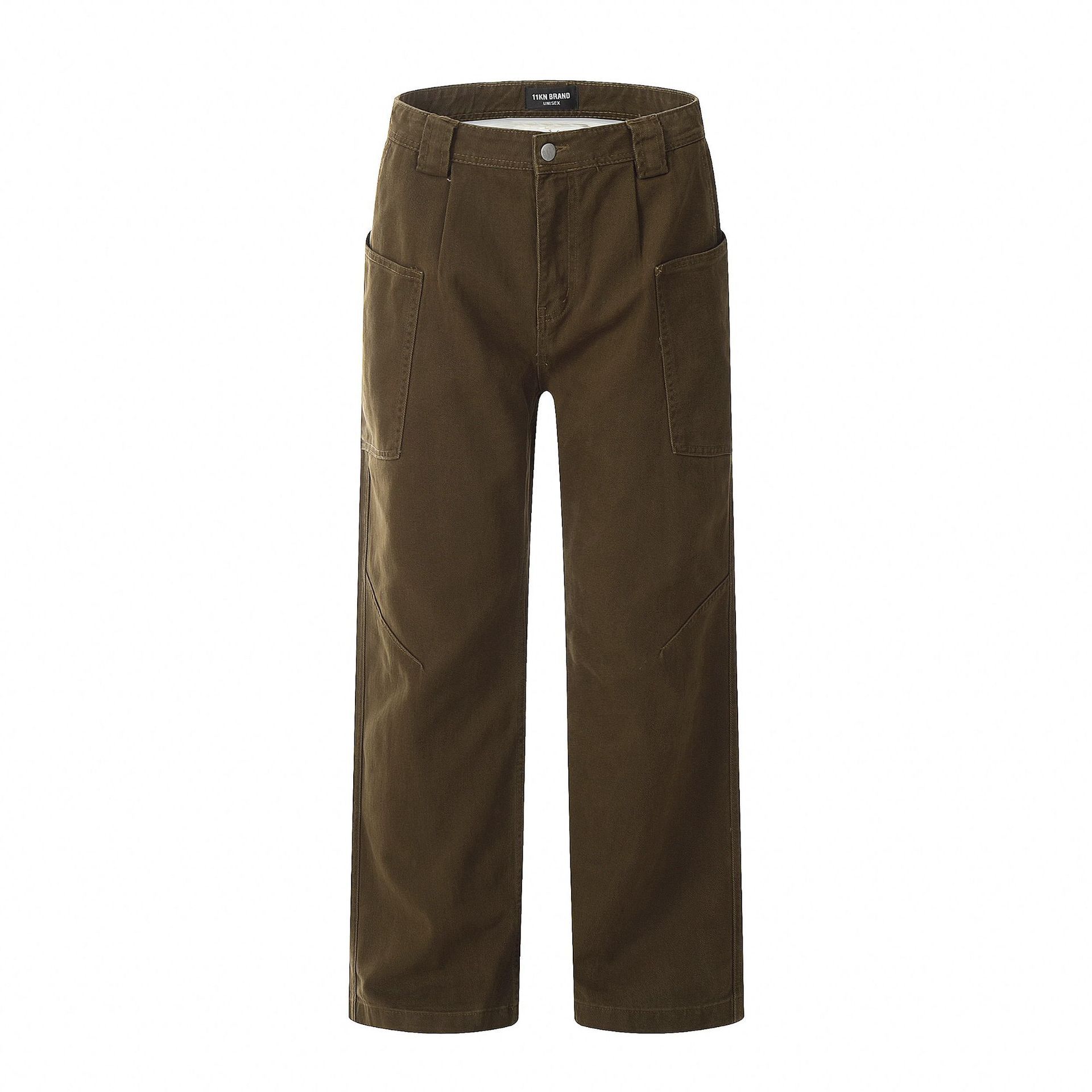 image of Maillard Wide-Leg Jeans in Coffee Brown, Men's (Size 30)