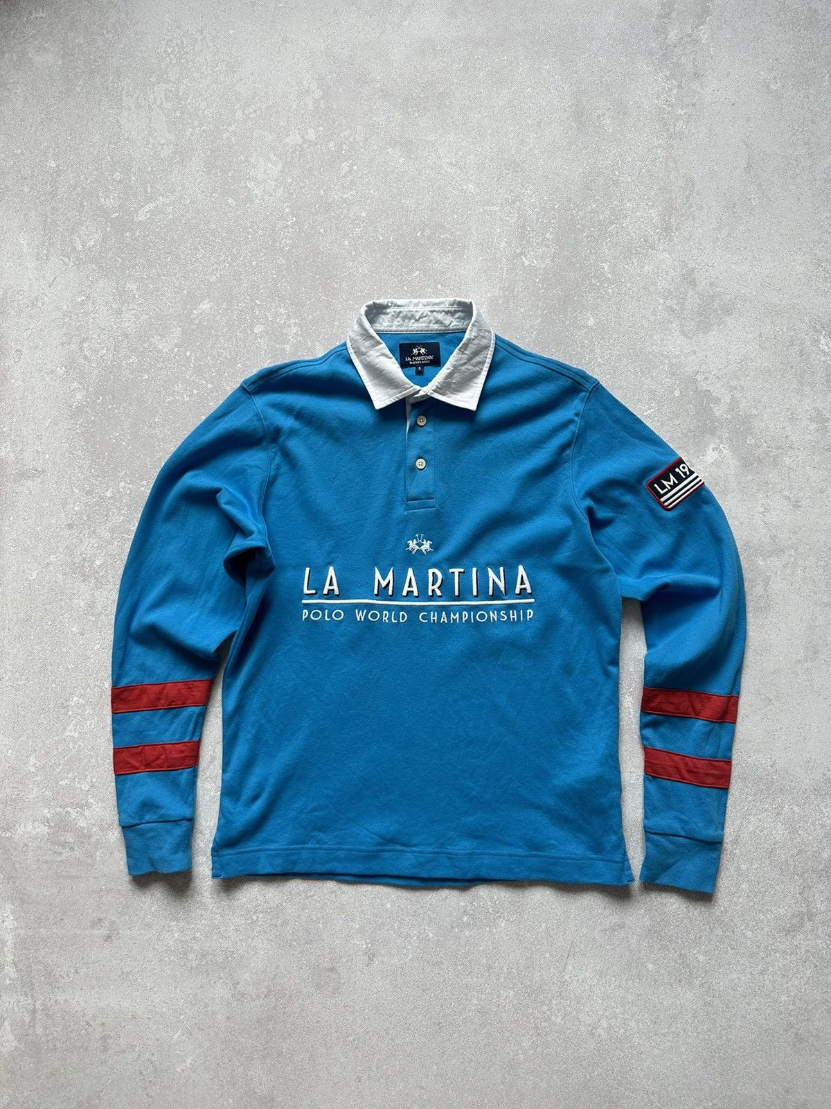 La Martina LONGSLEEVE POLO SHIRT WITH BRANDED EMBROIDERY LA MARTINA Size US S / EU 44-46 / 1 - 1 Thumbnail