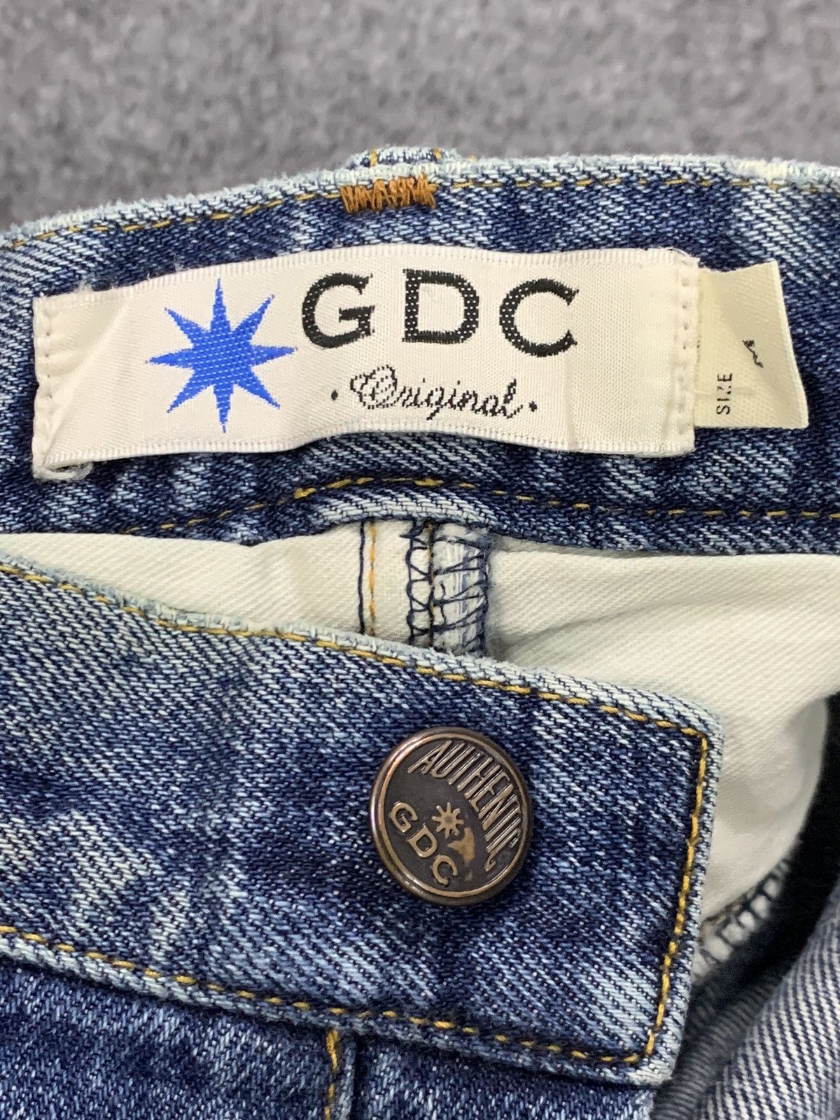14th Addiction DISTRESSED GDC SELVEDGE DENIM & NICE FADED. Size US 31 - 7 Thumbnail