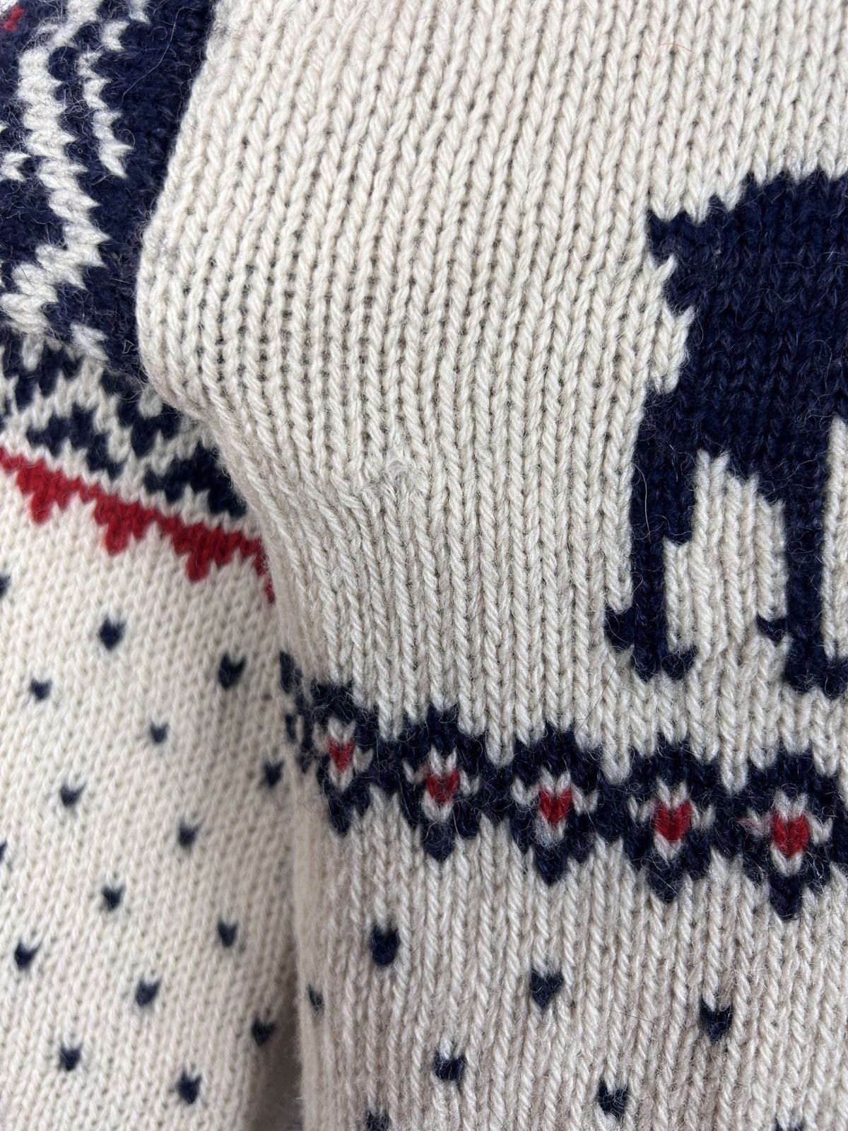 Polo Ralph Lauren Vintage Polo By Ralph Lauren Deer Ornament Wool Sweater Size US S / EU 44-46 / 1 - 8 Thumbnail