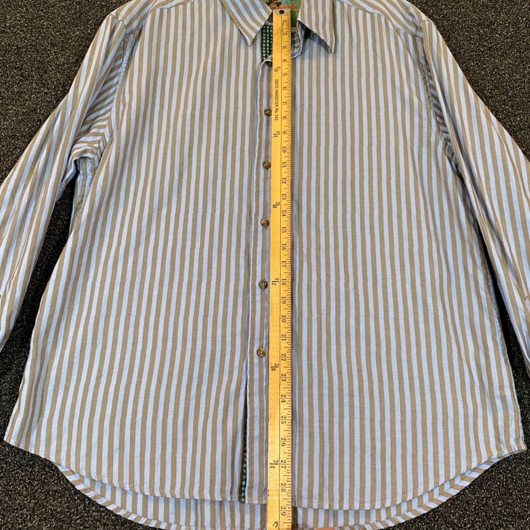 Robert Graham Robert Graham Shirt Mens XL Multicolor Striped Button-Up Outdoors L/S Size US XL / EU 56 / 4 - 5 Thumbnail