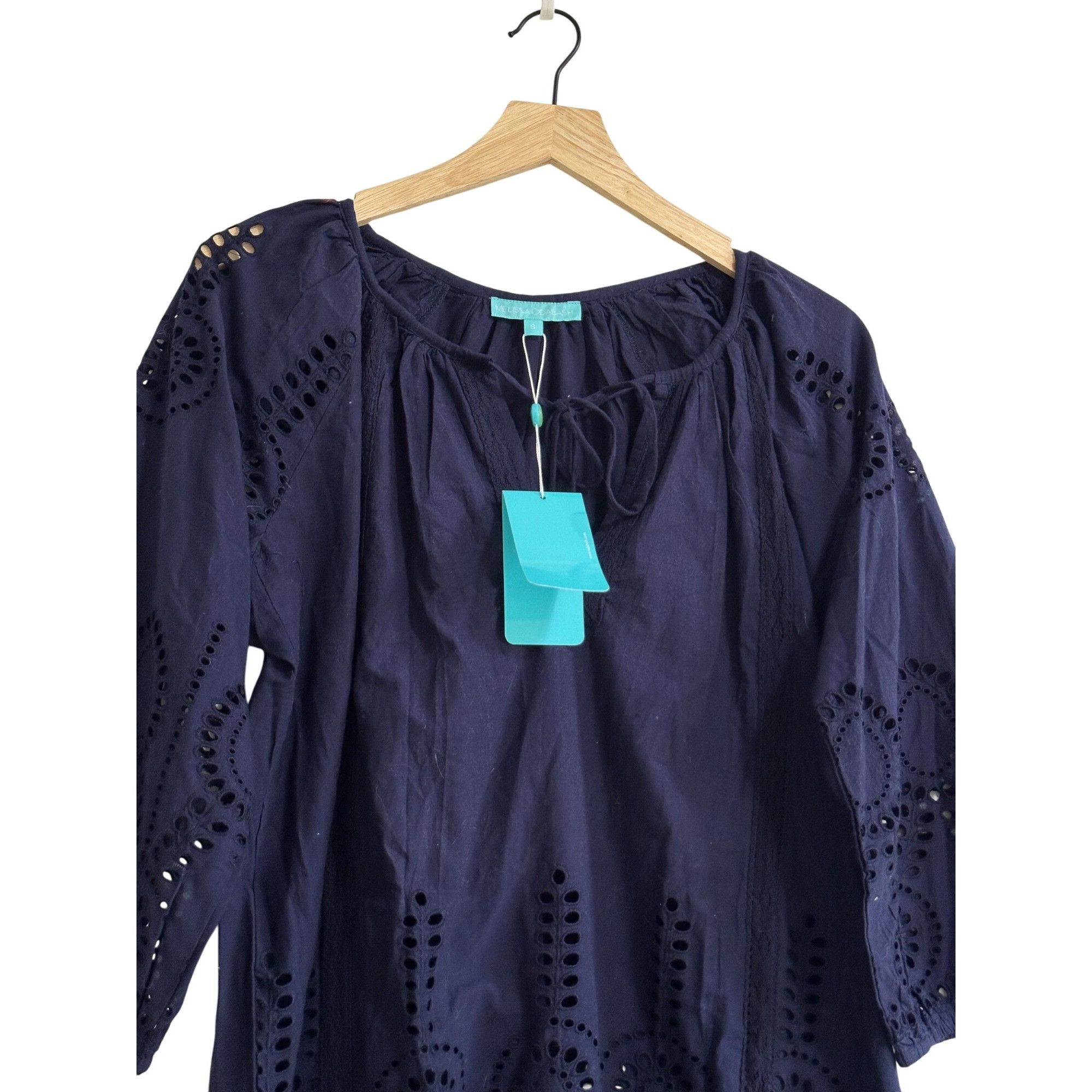 Other Melissa Odabash Ashley Eyelet Cotton Mini Dress, S NWT Size S / US 4 / IT 40 - 5 Thumbnail