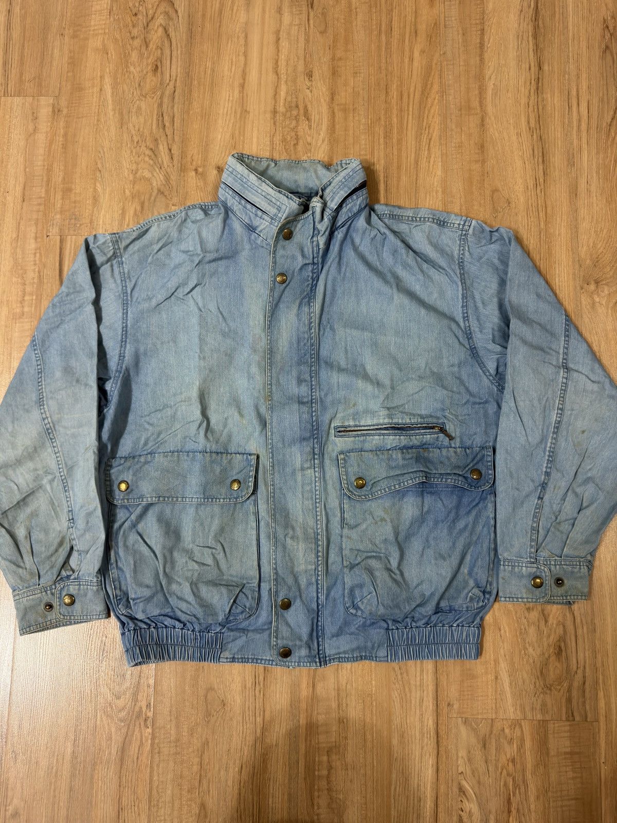 Burberry × Vintage VINTAGE BURBERRY DENIM JACKET Size US L / EU 52-54 / 3 - 1 Thumbnail