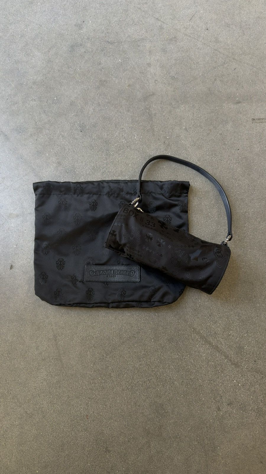 Chrome Hearts RARE! Chrome Hearts Nylon Tonal Monogram Cross bag Size ONE SIZE - 1 Thumbnail
