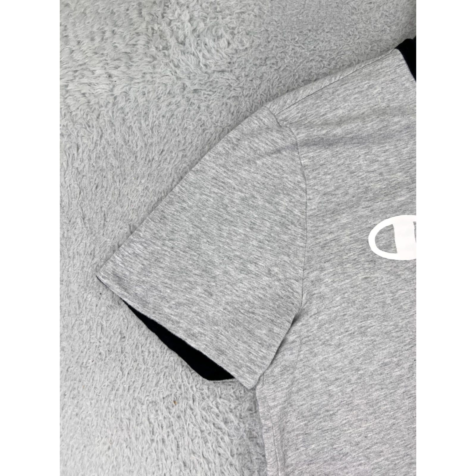 Champion Champion Shirt Mens Large Gray Black Spellout Logo Short Sleeve Crew Neck Sport Size US L / EU 52-54 / 3 - 7 Thumbnail