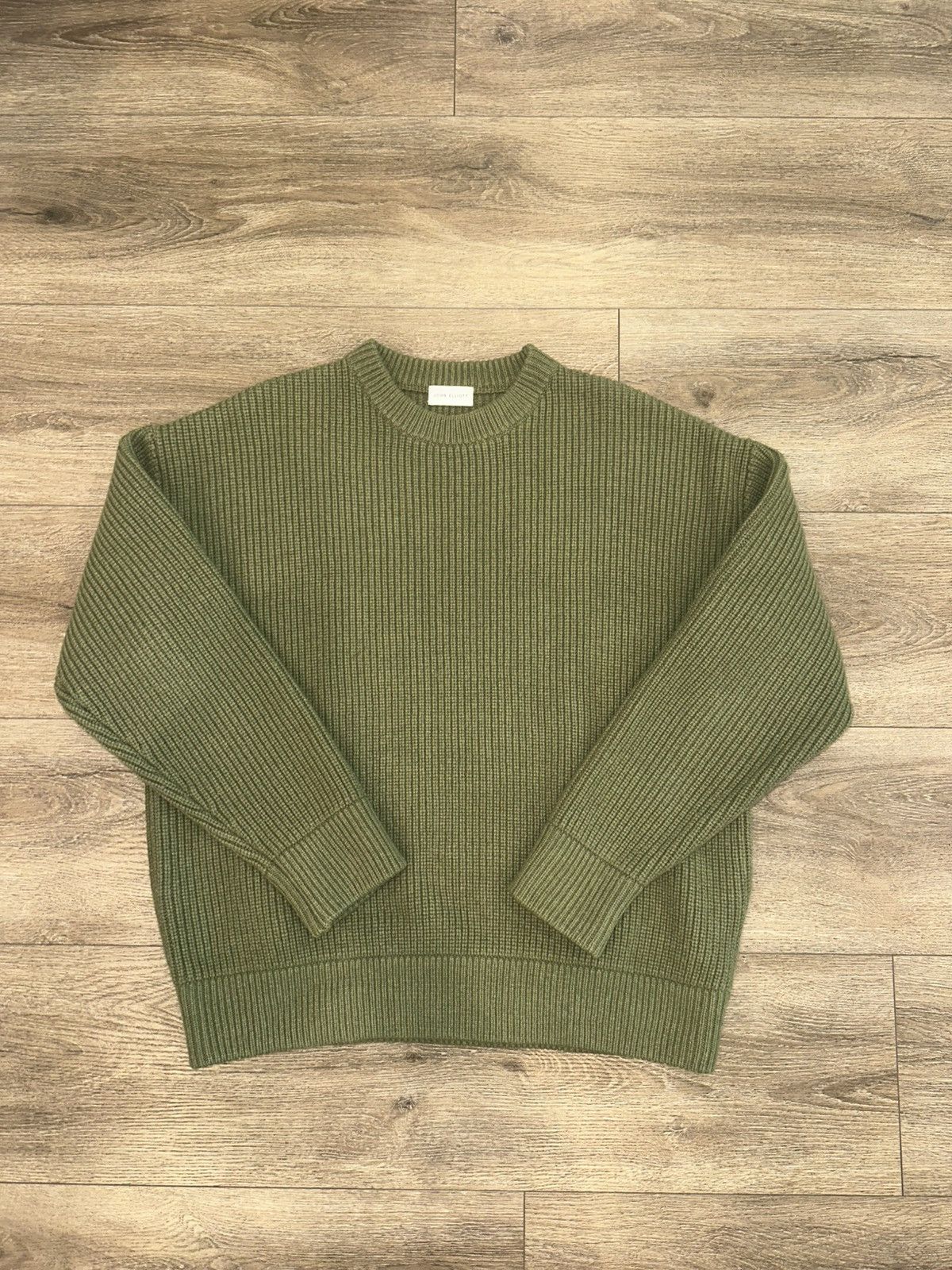 John Elliott John Elliott Ribbed Wool Crewneck - M - Has pockets Size US M / EU 48-50 / 2 - 1 Thumbnail