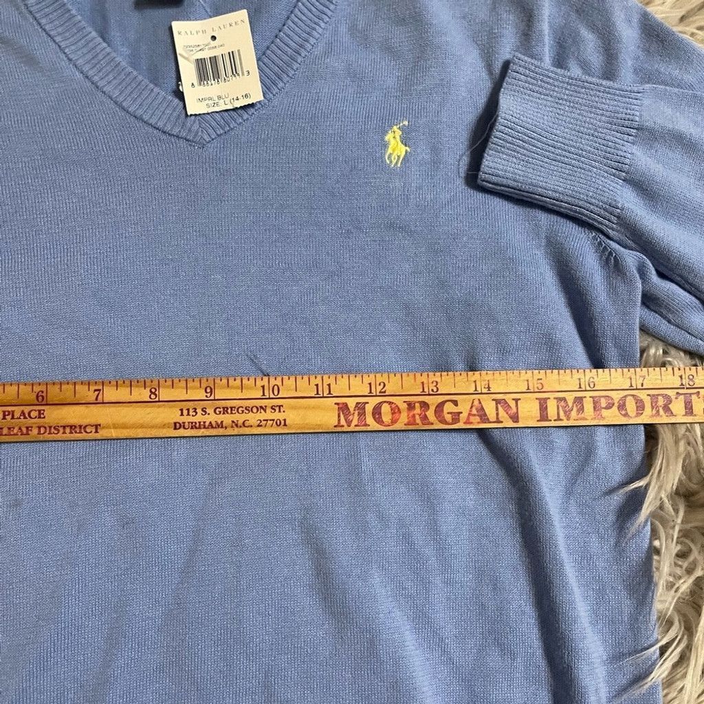 Ralph Lauren Polo by Ralph Lauren kids Blue Sweater w/tags size L Size L / US 10 / IT 46 - 4 Thumbnail