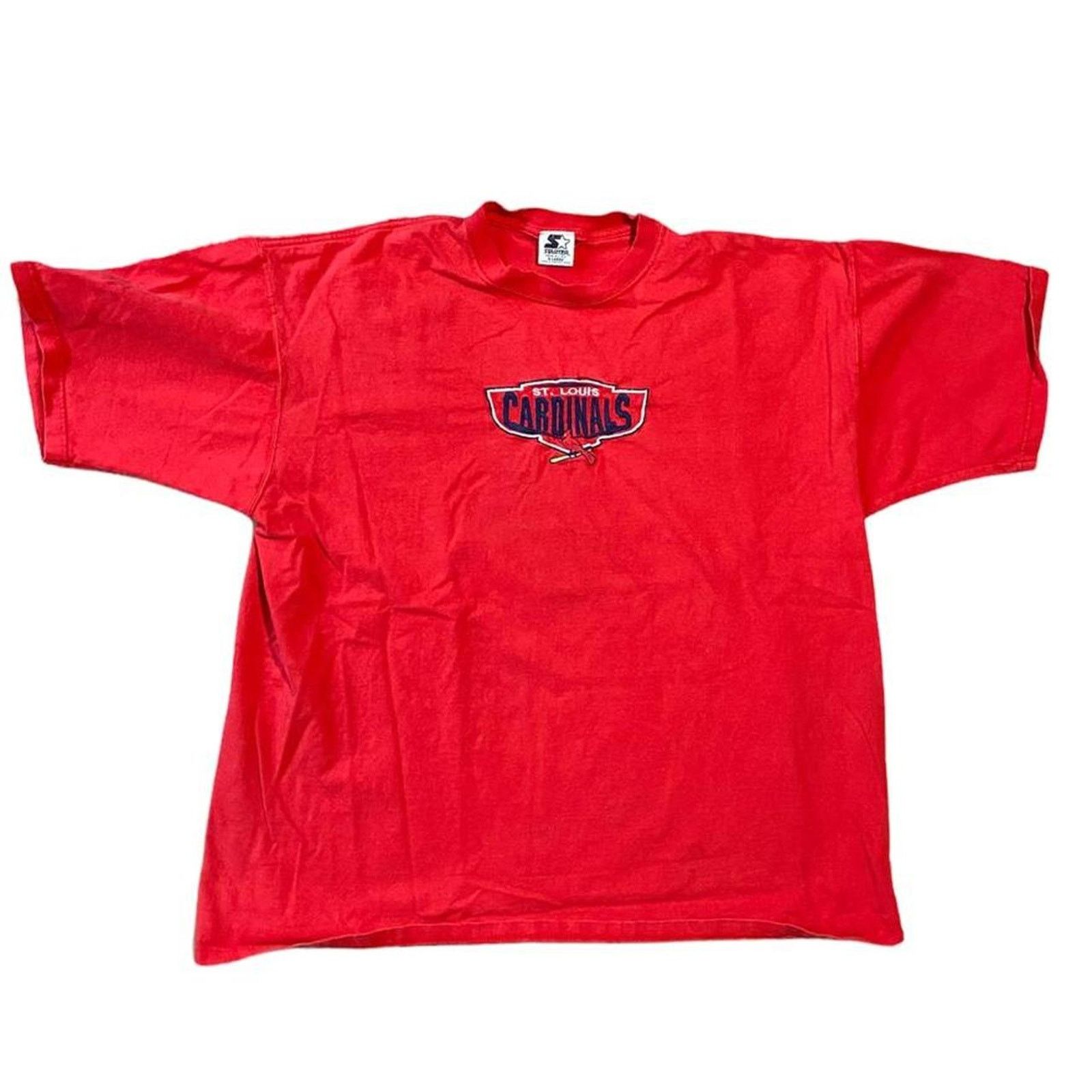Starter Y2k red cardinals baseball embroidered Size US XL / EU 56 / 4 - 1 Thumbnail