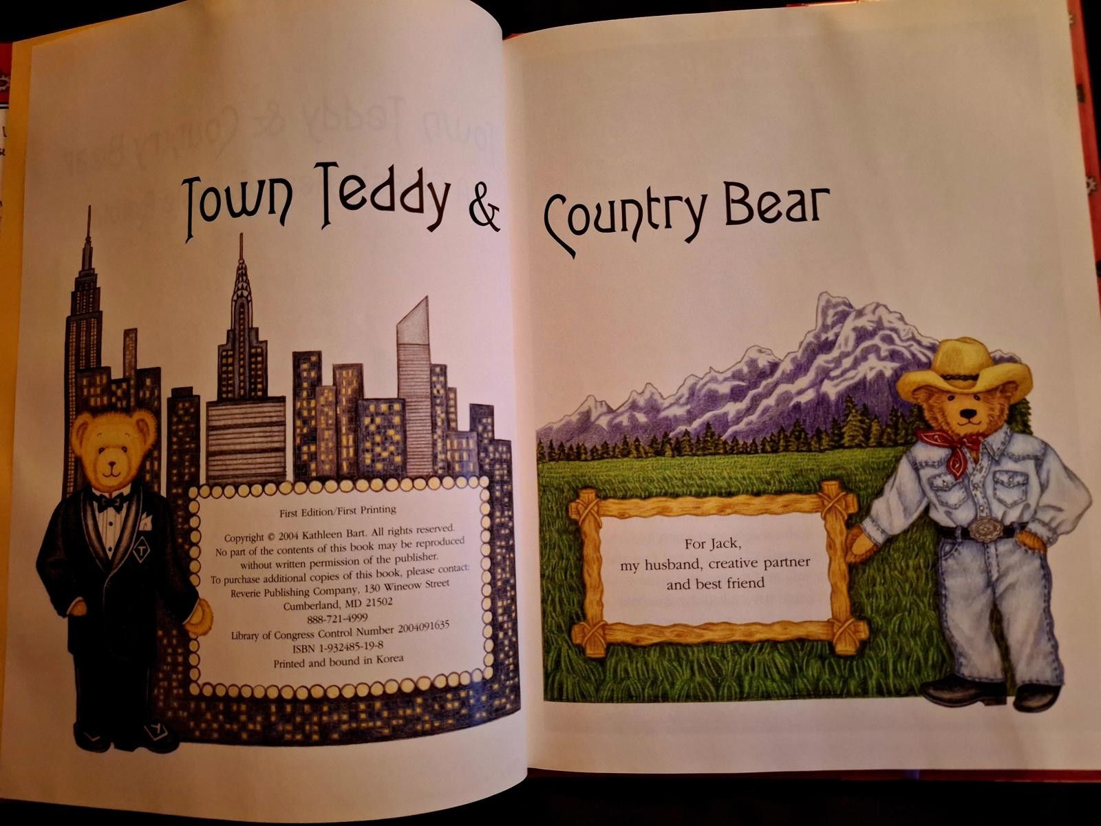 Designer Town Teddy & Country Bear by Kathleen Bart Size ONE SIZE - 3 Thumbnail