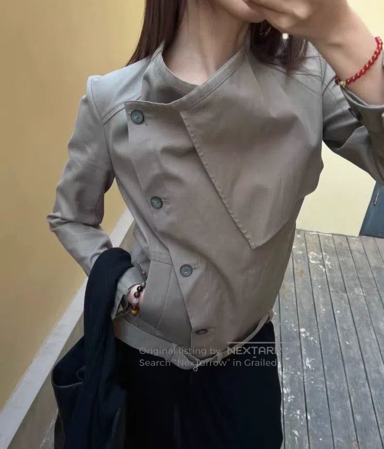 Helmut Lang Helmut Lang size P Asymmetrical Deconstructed Jacket, Light Size S / US 4 / IT 40 - 1 Thumbnail