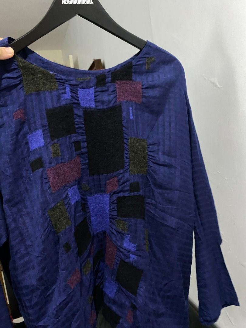 Issey Miyake HaaT - Issey Miyake Panel Patchwork Shirt M/L Size XS / US 0-2 / IT 36-38 - 2 Thumbnail