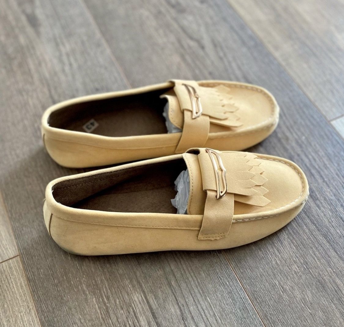 Other YELLOW SUEDE LOAFERS FLATS SLIPON SHOES Size US 11 / IT 41 - 9 Thumbnail