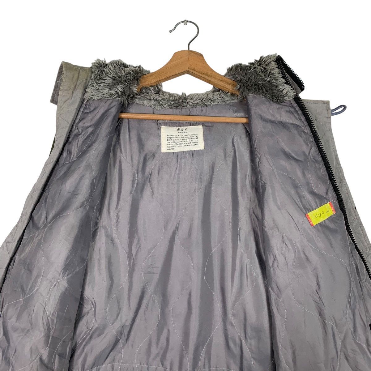 Vintage Jagdgeschwader Udet Acid Wash Fur Hoodie Parka #0653-C30 Size US M / EU 48-50 / 2 - 12 Thumbnail
