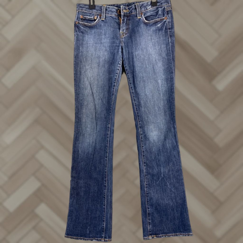 Lucky Brand Lucky Brand Women's Jeans Size 8 Low Rise Straight Blue Denim Cotton Blend Modern Slim Fit Size 30" / US 8 / IT 44 - 1 Thumbnail