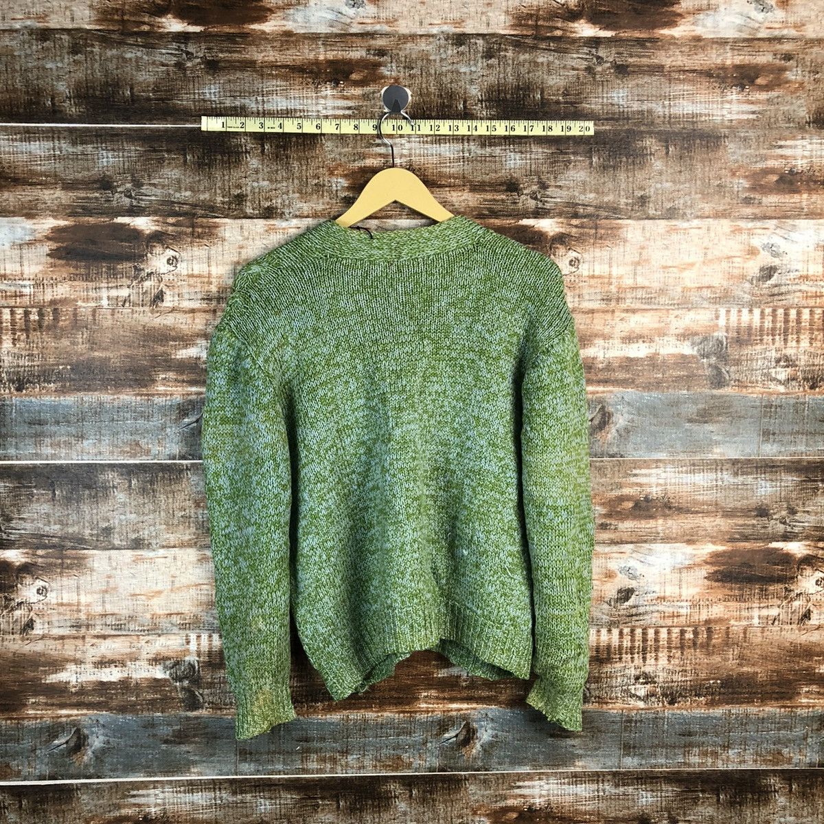 Japanese Brand Japan vintage Green Hand Knitwear cardigan #A2321 Size US S / EU 44-46 / 1 - 11 Thumbnail