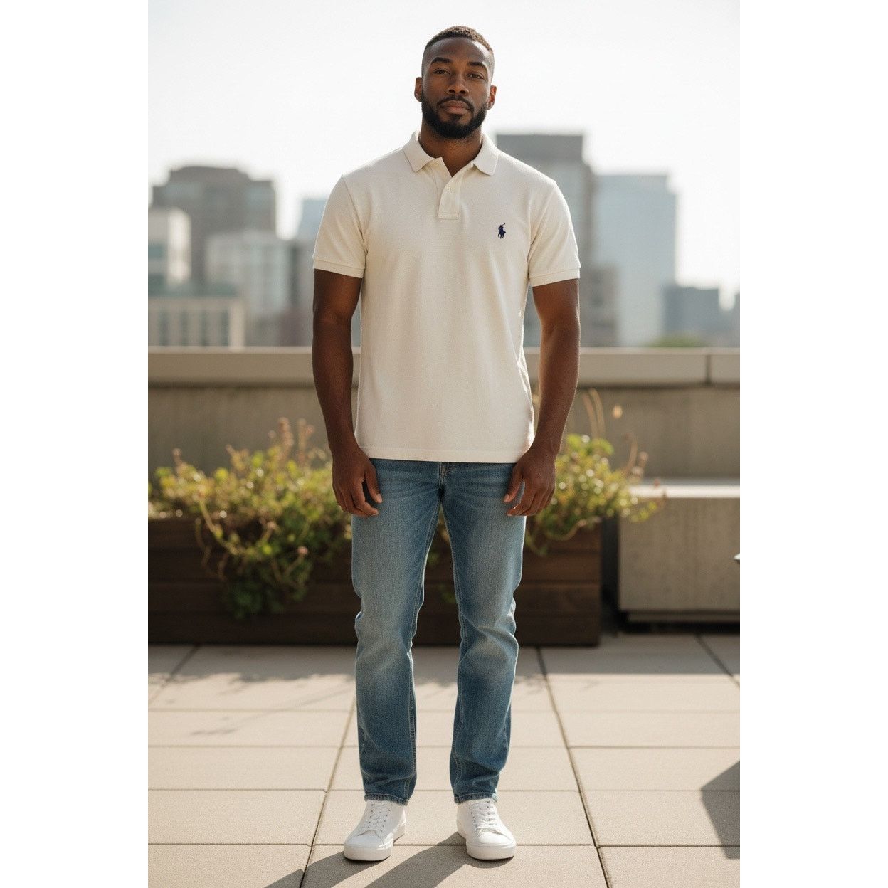 Polo Ralph Lauren Polo Ralph Lauren Men’s Polo Shirt White Custom Size XL Size US XL / EU 56 / 4 - 1 Thumbnail