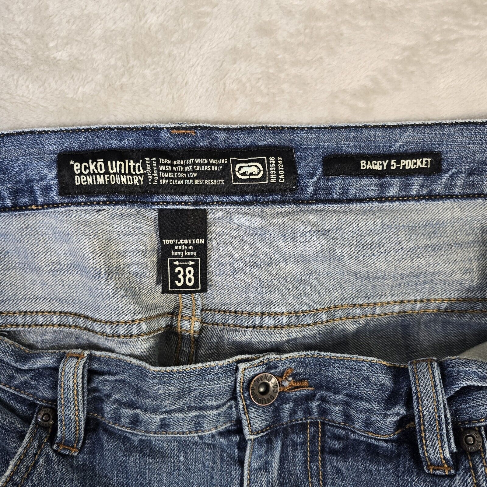 Ecko Unltd. Ecko Unltd Jeans Baggy 5-pocket Size 38 Y2K Hip Hop Skater Size US 38 / EU 54 - 8 Thumbnail