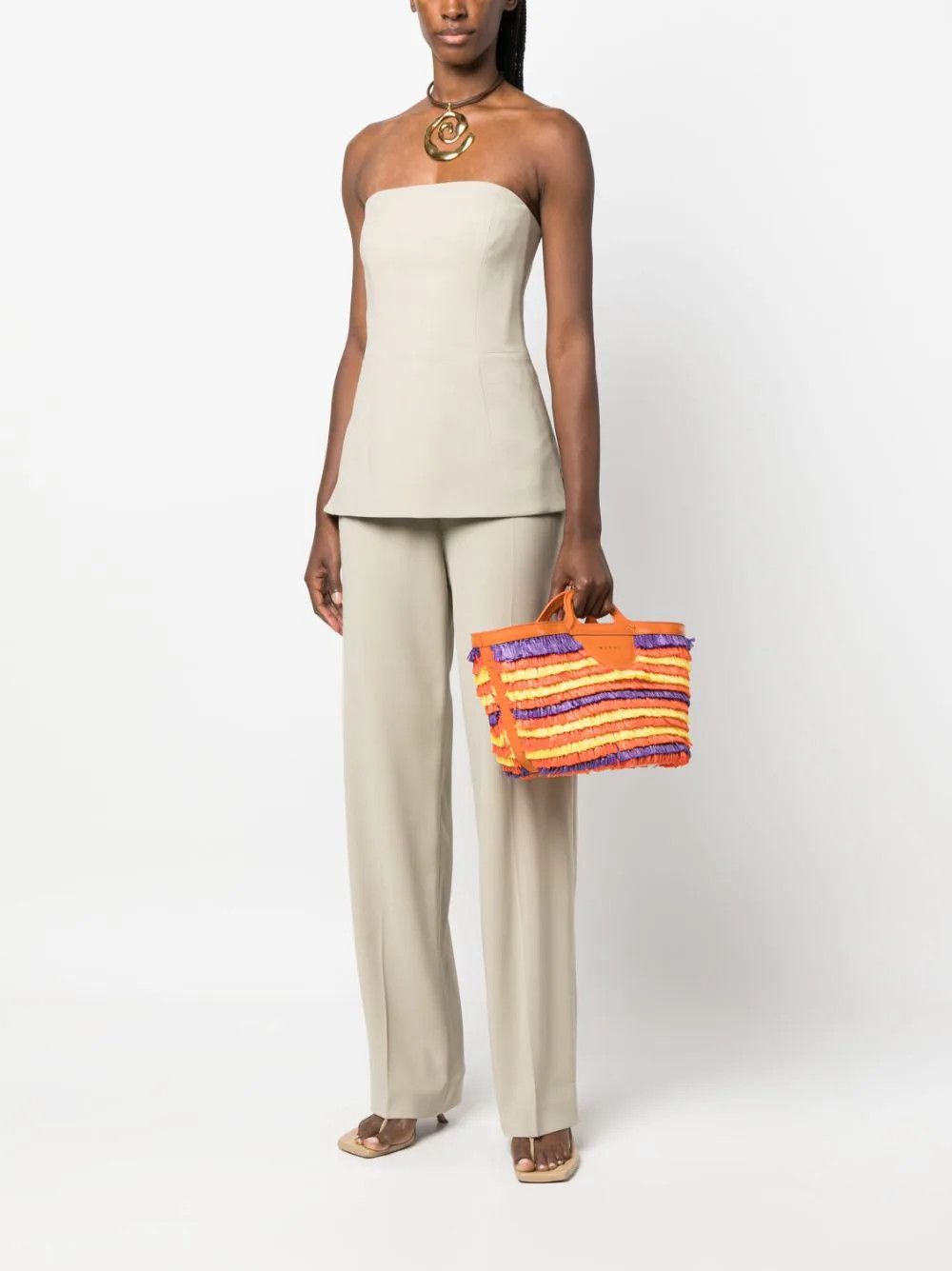 Marni o1srvl11e0624 Tote Bag in Multicolor Size ONE SIZE - 5 Thumbnail