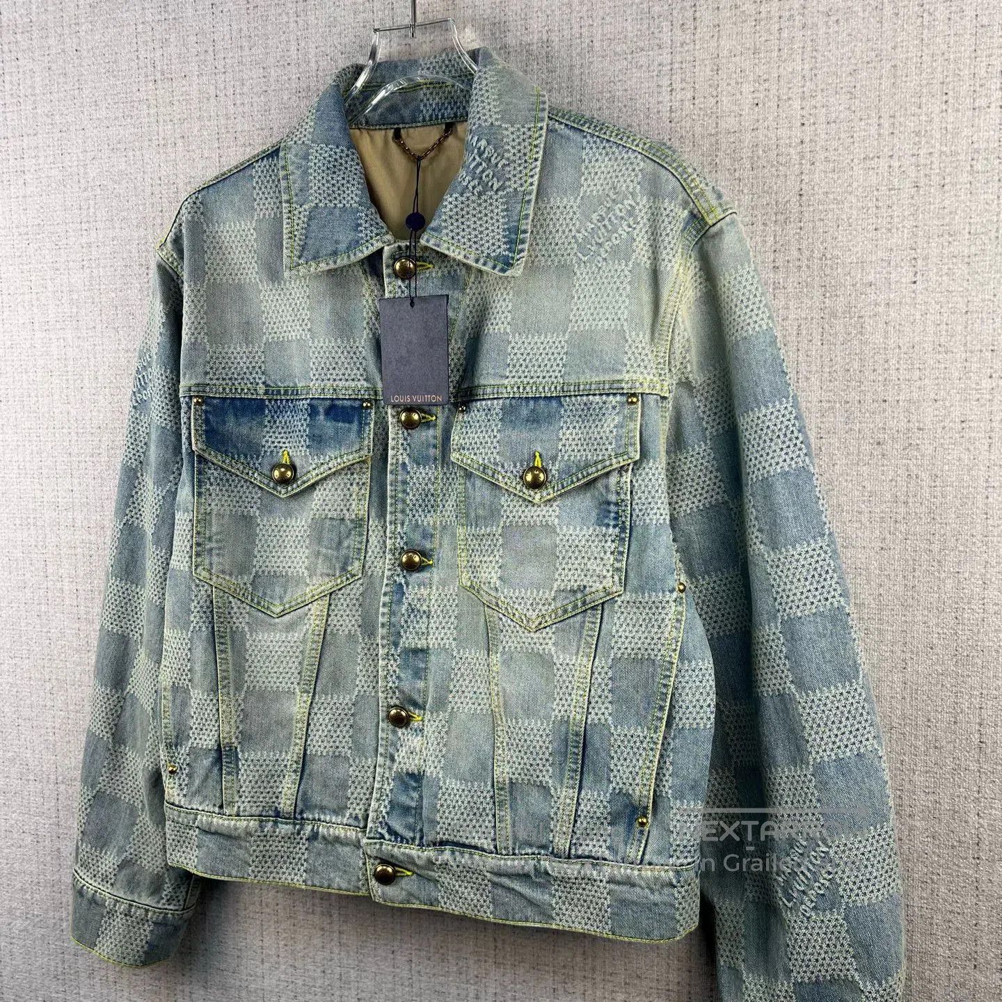 Louis Vuitton Louis Vuitton Checkerboard Denim Jacket. Size US M / EU 48-50 / 2 - 2 Thumbnail