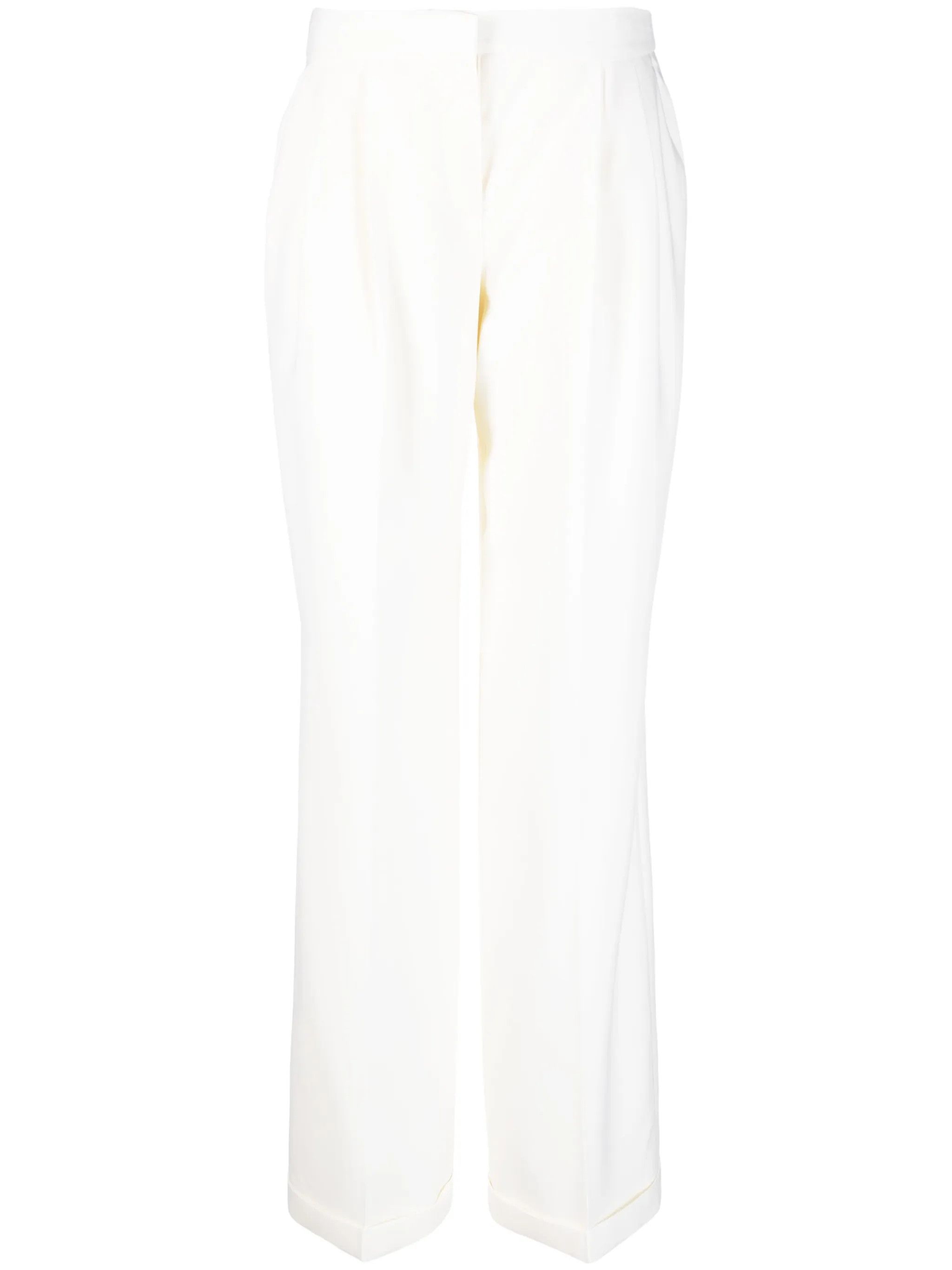 Alexander McQueen o1y0325 Pant in Ivory Size 30" / US 8 / IT 44 - 1 Thumbnail