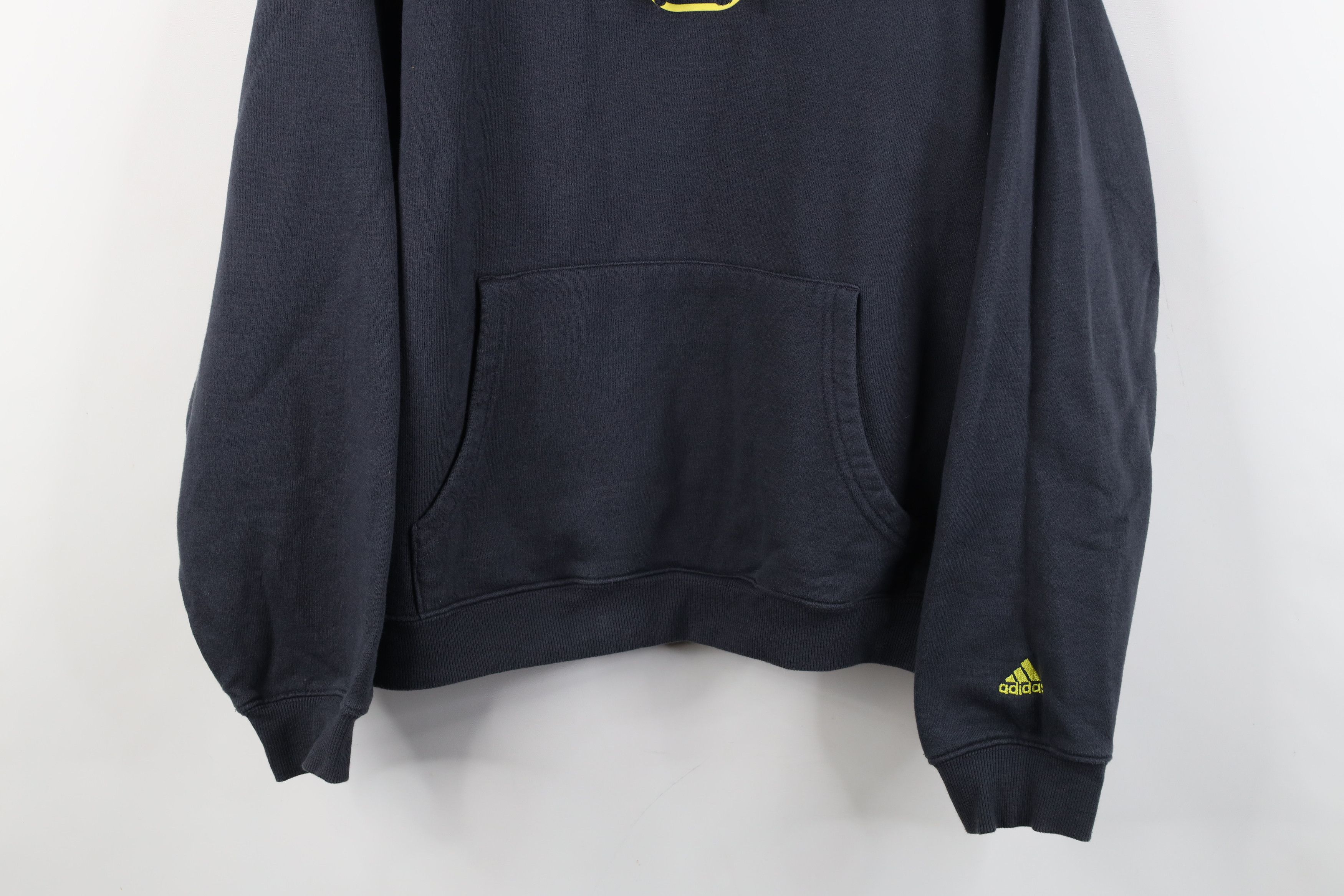 Adidas Vintage 90s Y2K Adidas Spell Hoodie Sweatshirt Steel Blue Size US L / EU 52-54 / 3 - 3 Thumbnail