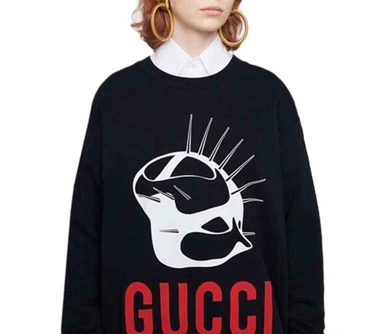 Gucci Gucci Big Logo Letter Hoodie Black S Size S / US 4 / IT 40 - 6 Thumbnail