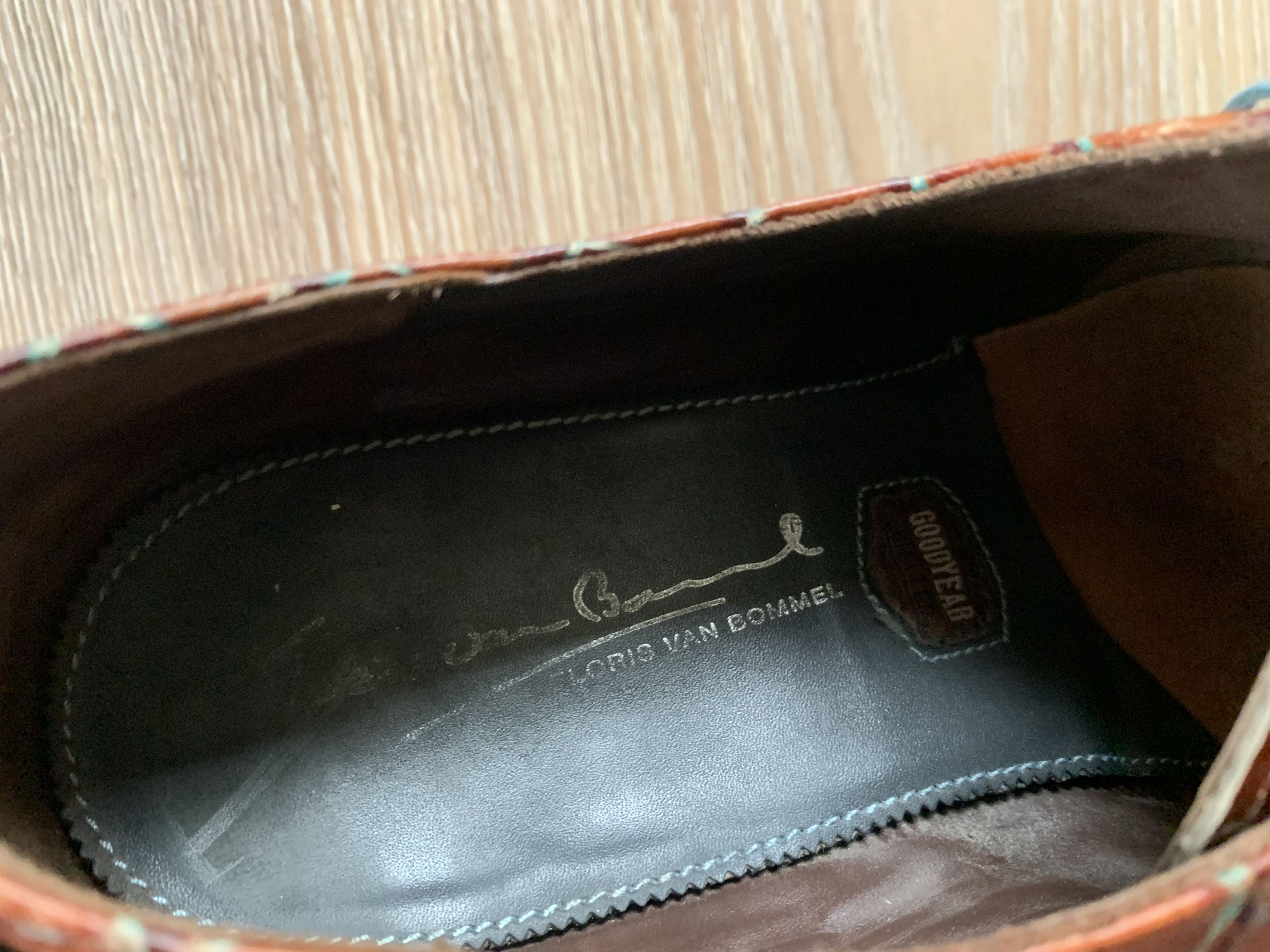 Floris van Bommel Floris Van Bommel Croc Embossed Leather Derby Shoes Size US 8.5 / EU 41-42 - 11 Thumbnail