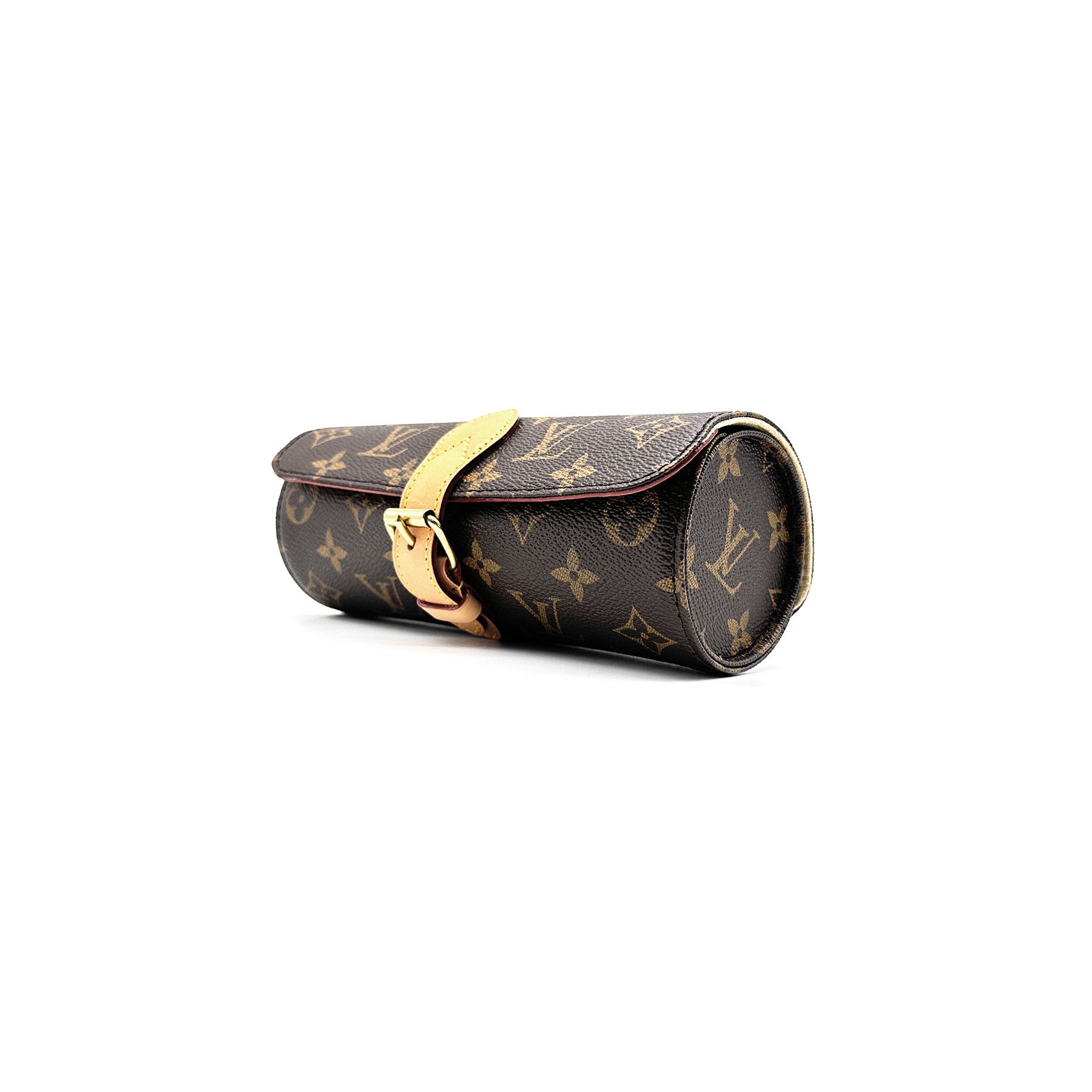 Louis Vuitton Louis Vuitton Monogram Canvas Brown Three Watch Case Size ONE SIZE - 3 Thumbnail