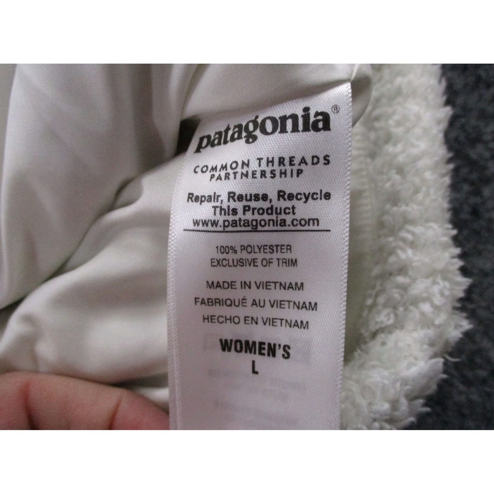 Patagonia Patagonia Vest Jacket Womens L White Fleece Los Gatos Outdoor Hiking 25216 Size L / US 10 / IT 46 - 7 Thumbnail
