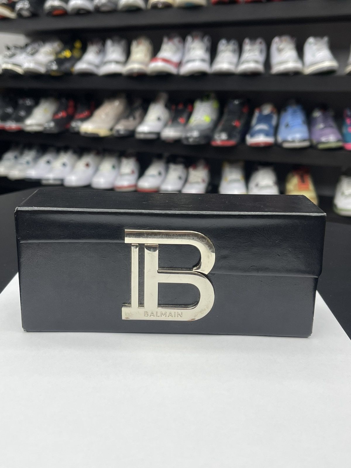 Balmain Balmain B-IV Black Square Unisex Sunglasses Black & Gold Size ONE SIZE - 11 Thumbnail