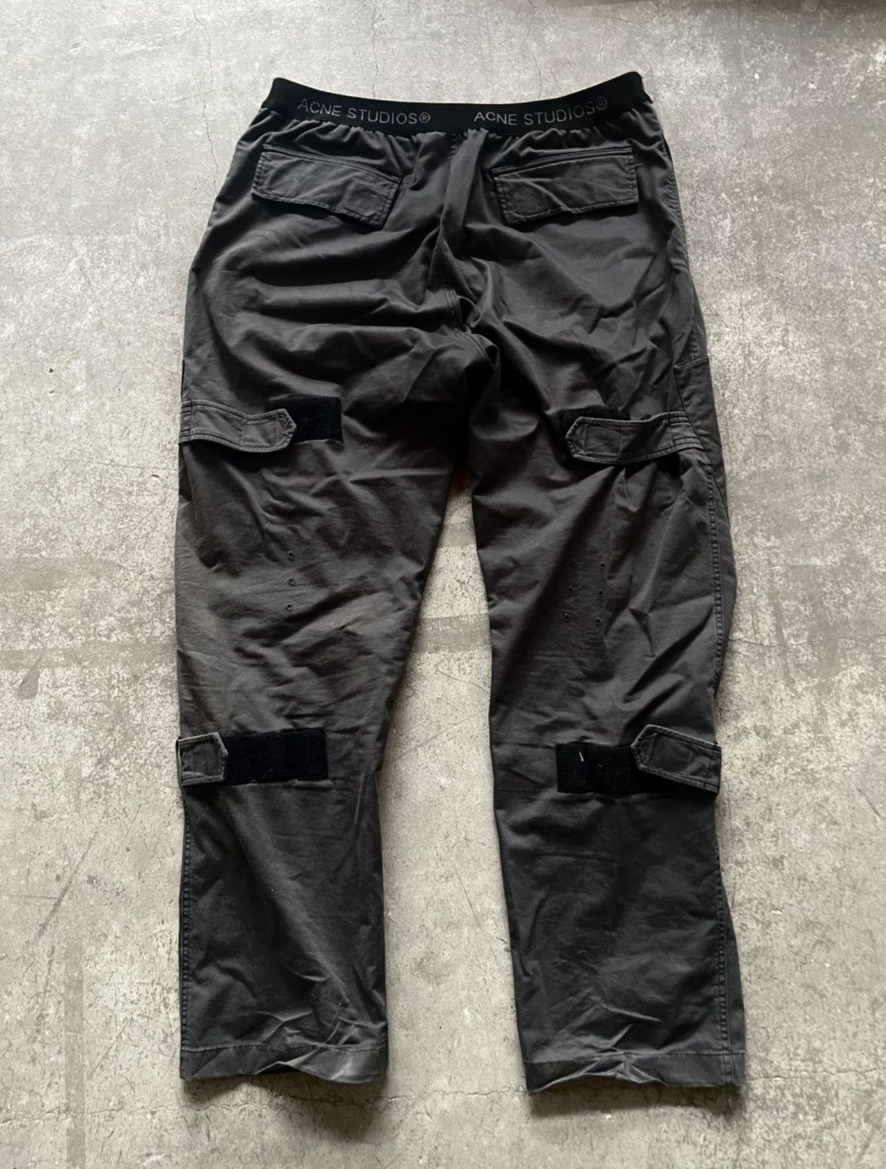 Acne Studios Acne Studios Grey Organic Cotton Cargo Pants Size US 32 / EU 48 - 7 Thumbnail
