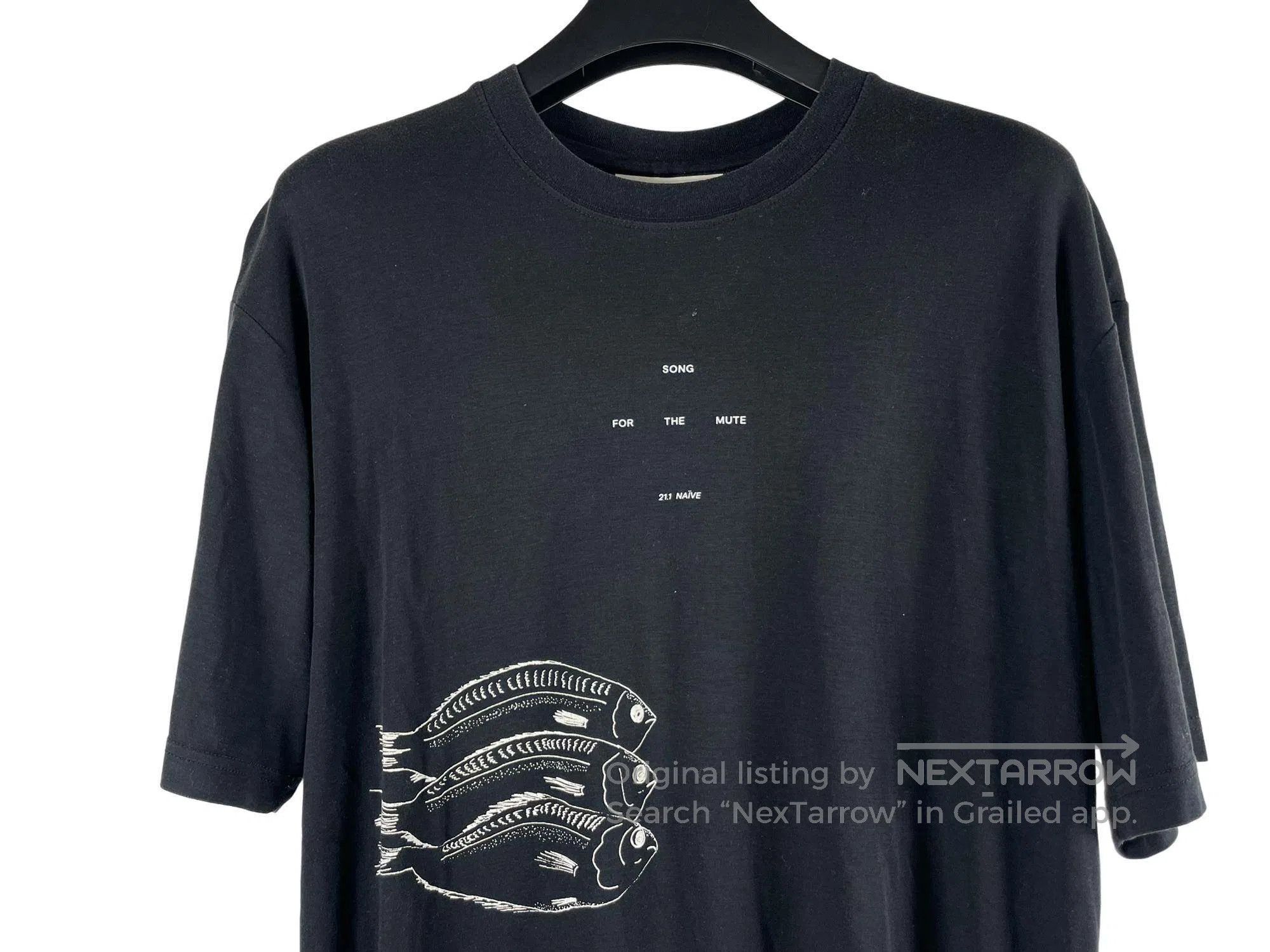 Song For The Mute Song For The Mute Black Fish Pattern Short Sleeve Size US S / EU 44-46 / 1 - 3 Thumbnail