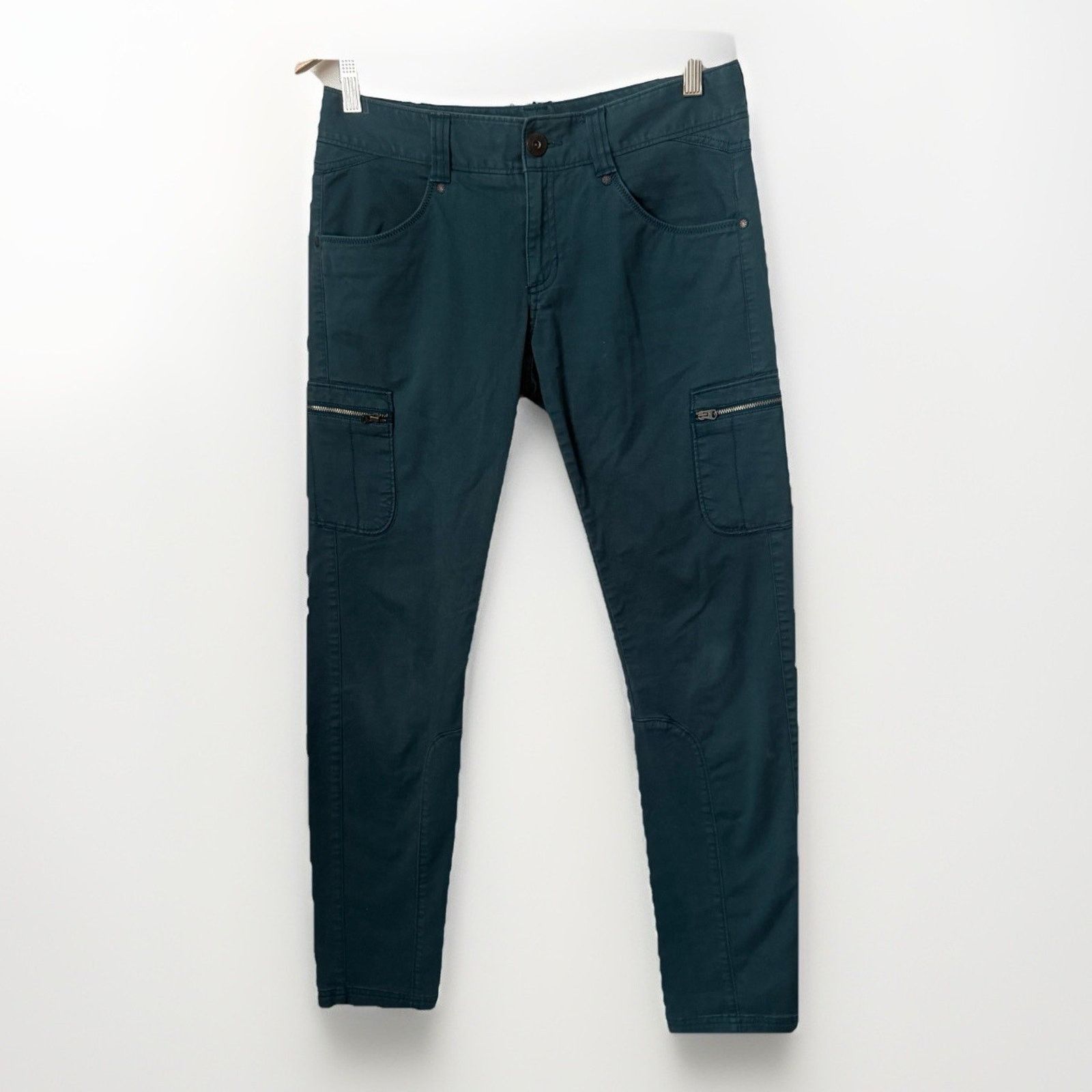 Athleta Athleta Nopa Pants Teal Marine Organic Cotton Skinny Hike Size 30" / US 8 / IT 44 - 1 Thumbnail