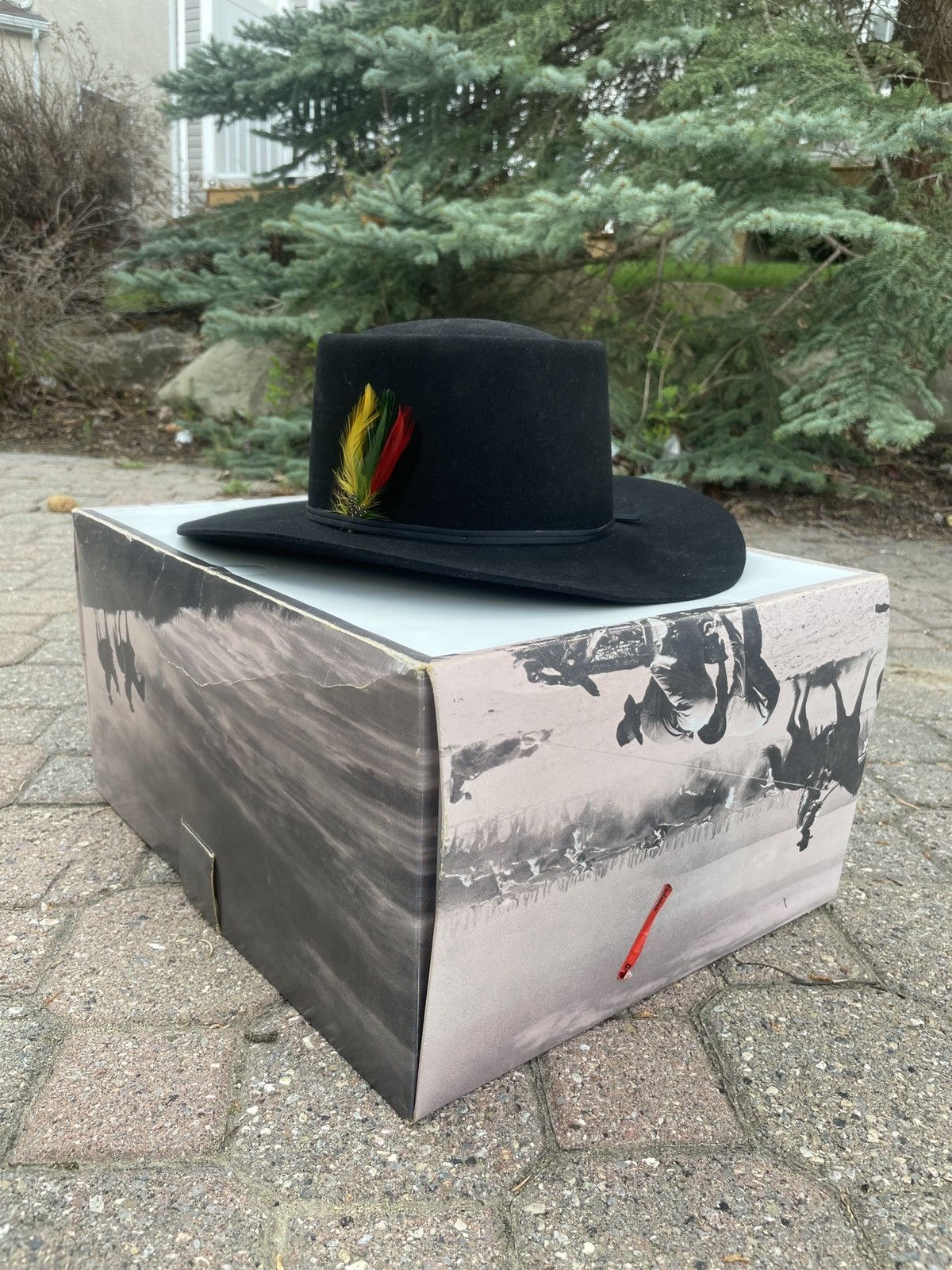 image of Cowboy Equipment x Rodeo vintage Black John B. Stetson 3X Beaver Cowboy Hat, Men's