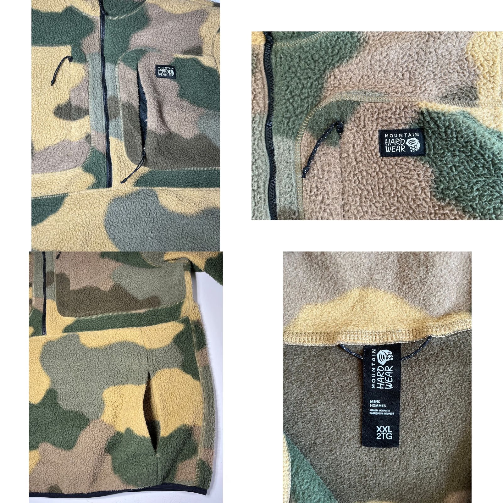 Mountain Hardwear Men’s Mountain Hardwear HiCamp 1/2 Zip Fleece Pullover Camo Print Sz 2XL Size US XXL / EU 58 / 5 - 8 Thumbnail
