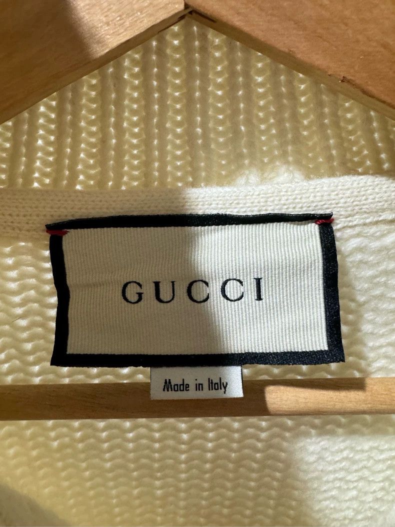 Gucci Gucci White, red and green striped wool cardigan jacket 250 Size US S / EU 44-46 / 1 - 3 Thumbnail