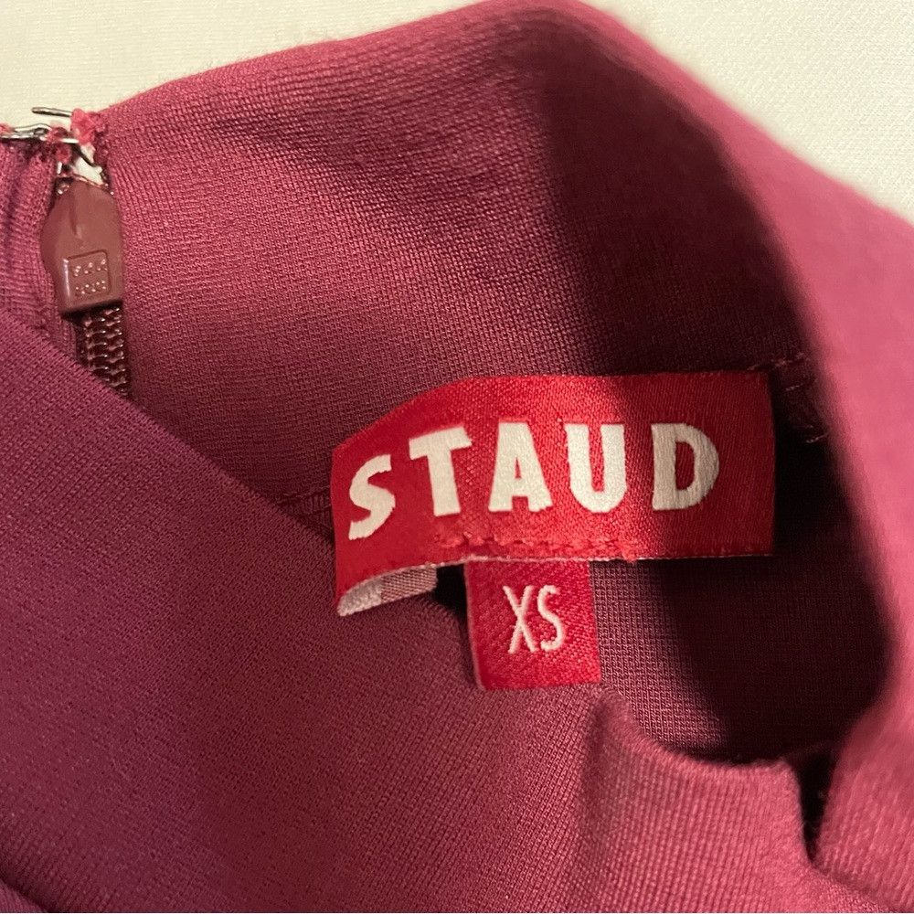 Staud NWT New $235 Staud Diam Colorblock High-Neck Ruffle Dress S Size XS / US 0-2 / IT 36-38 - 6 Thumbnail